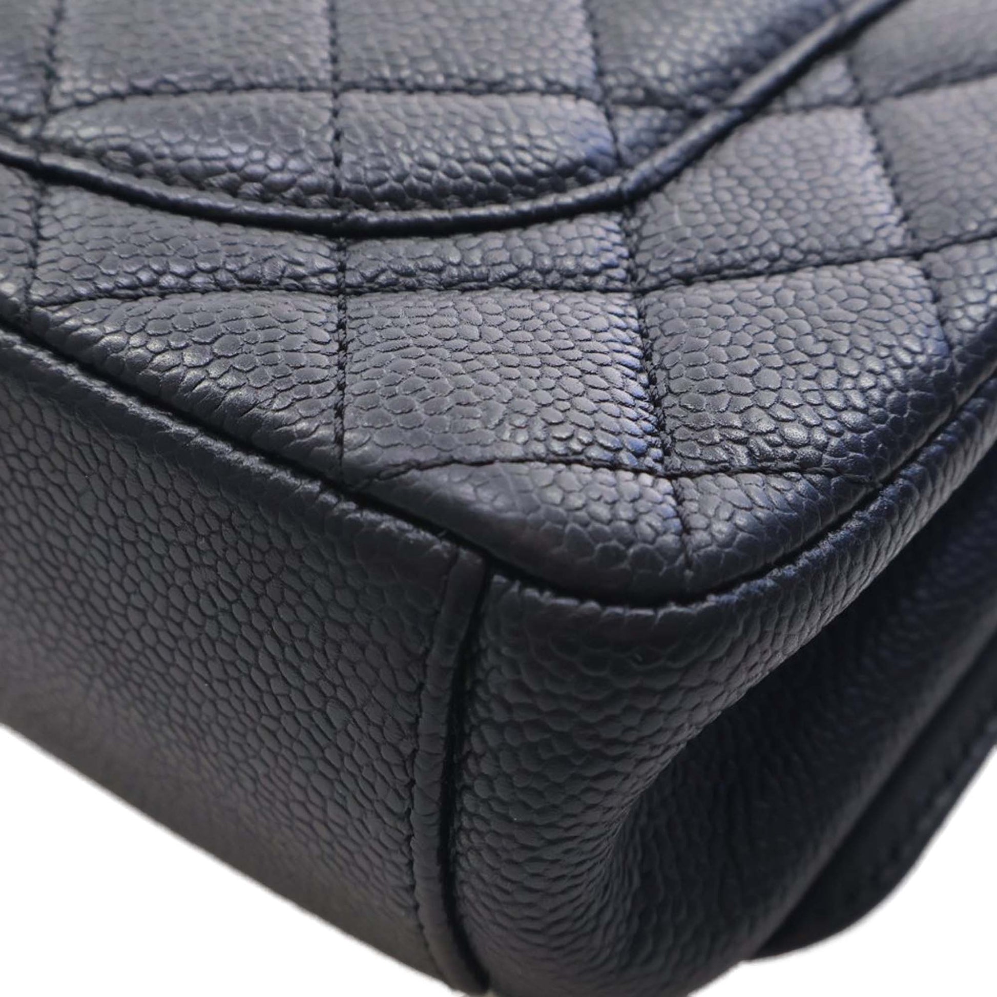 Chanel Medium Quilted Caviar CC Filigree Flap