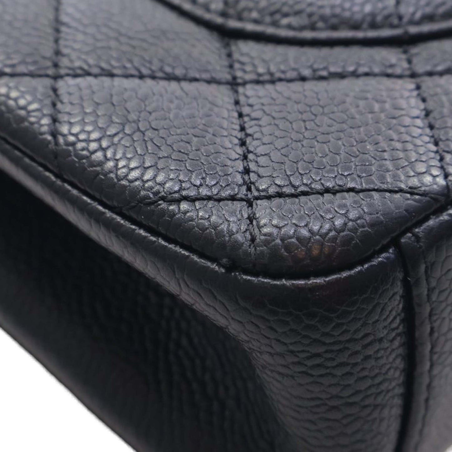 Chanel Medium Quilted Caviar CC Filigree Flap