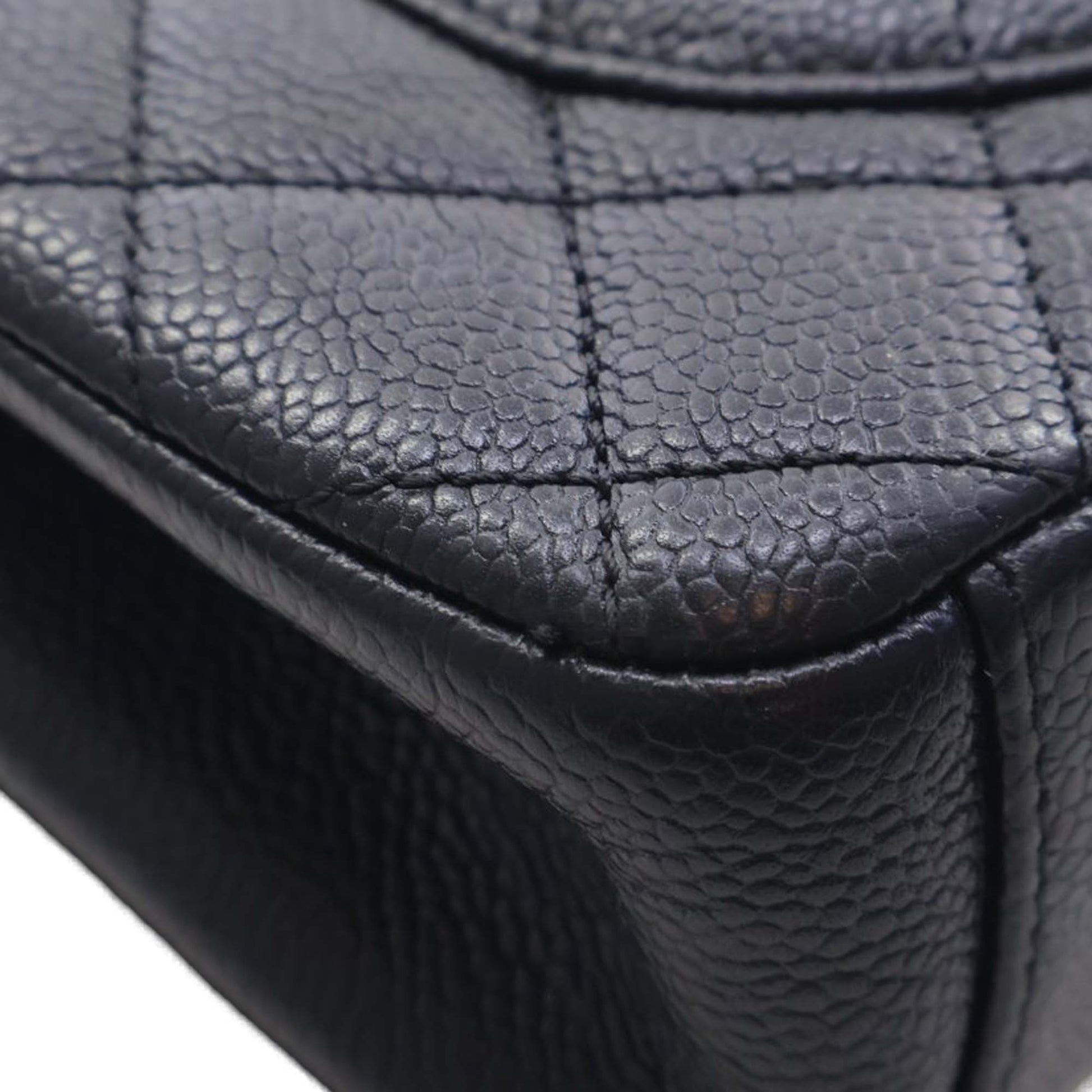 Chanel Medium Quilted Caviar CC Filigree Flap