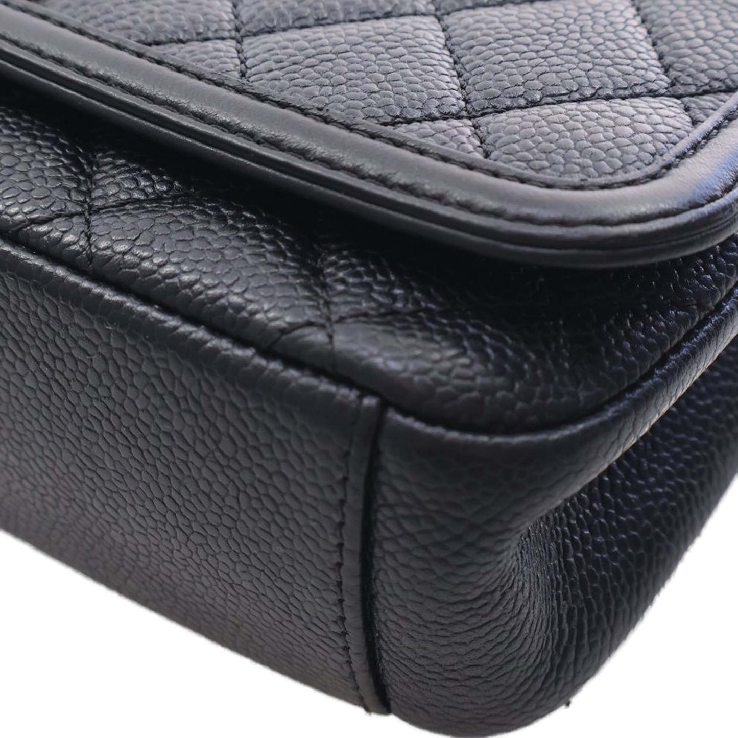 Chanel Medium Quilted Caviar CC Filigree Flap