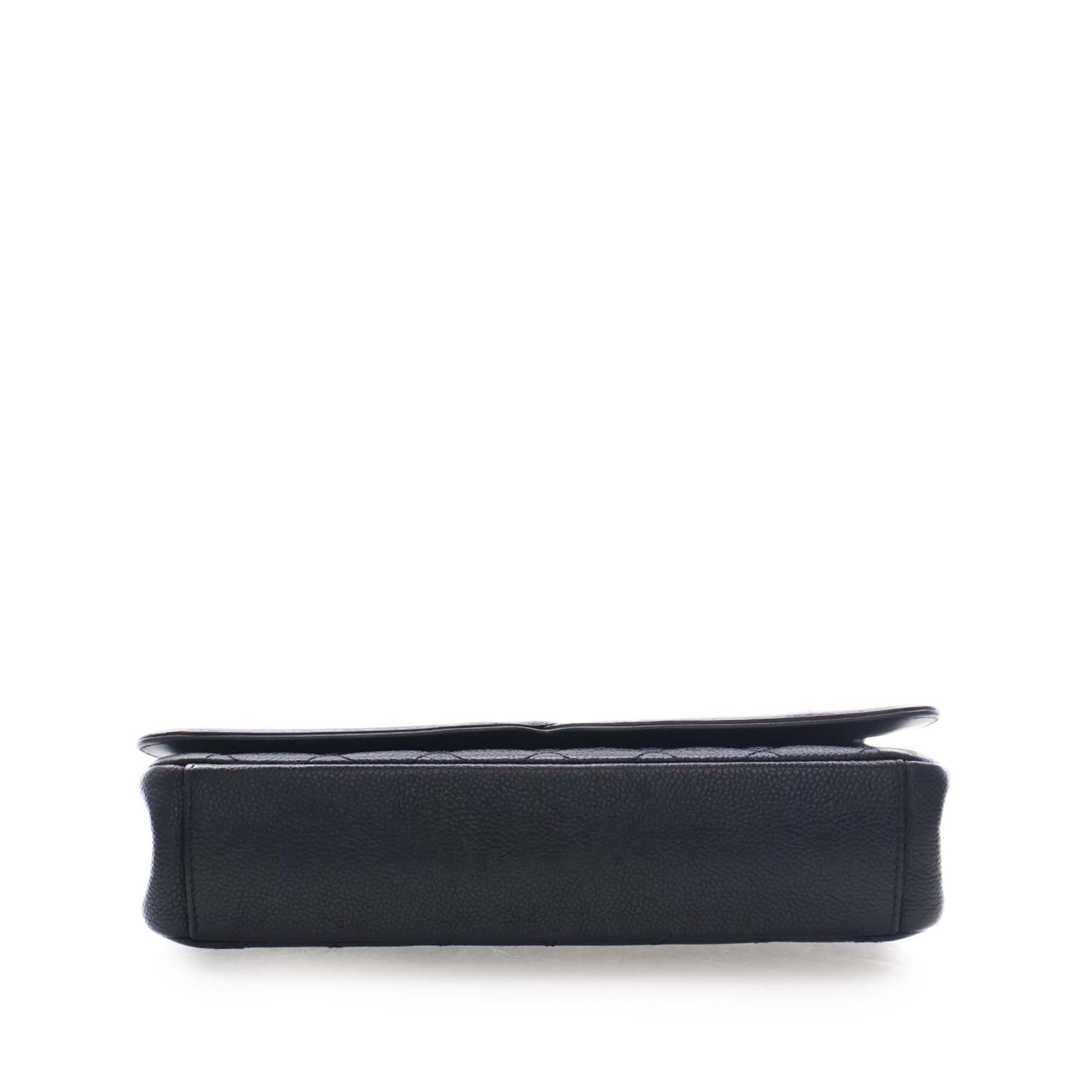 Chanel Medium Quilted Caviar CC Filigree Flap