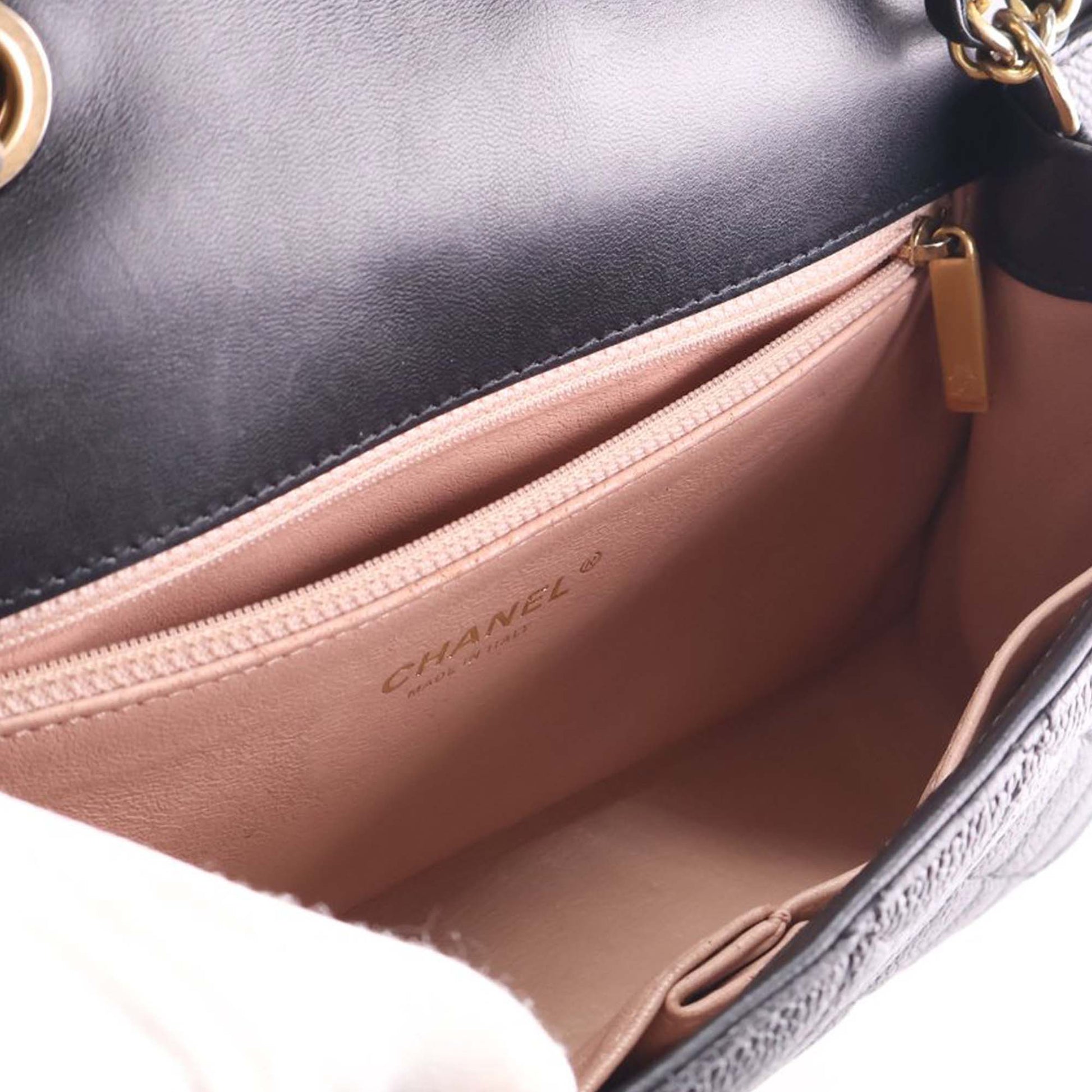 Chanel Medium Quilted Caviar CC Filigree Flap