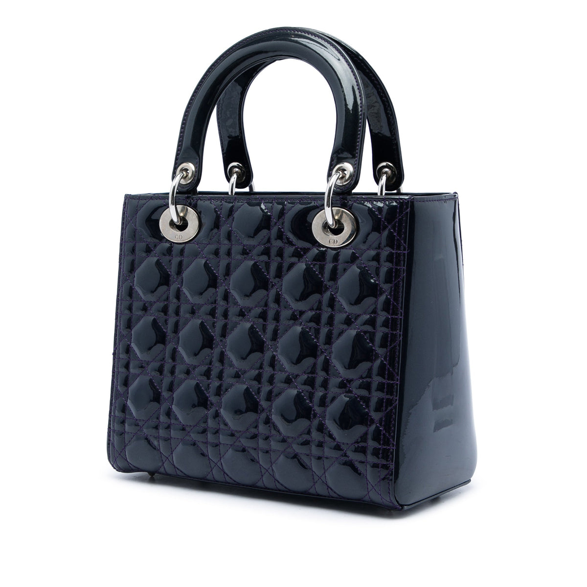 Dior Medium Patent Cannage Lady Dior