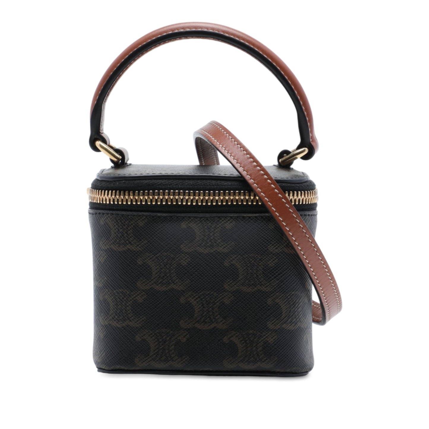 Celine Mini Triomphe Coated Canvas Vanity Case