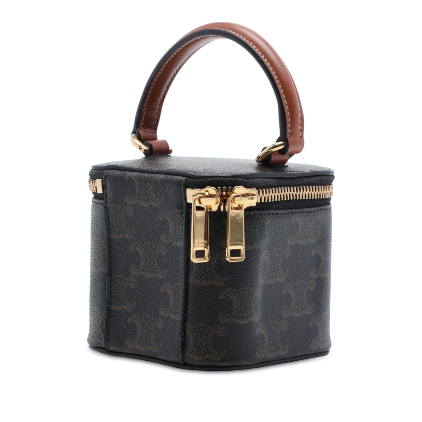 Celine Mini Triomphe Coated Canvas Vanity Case