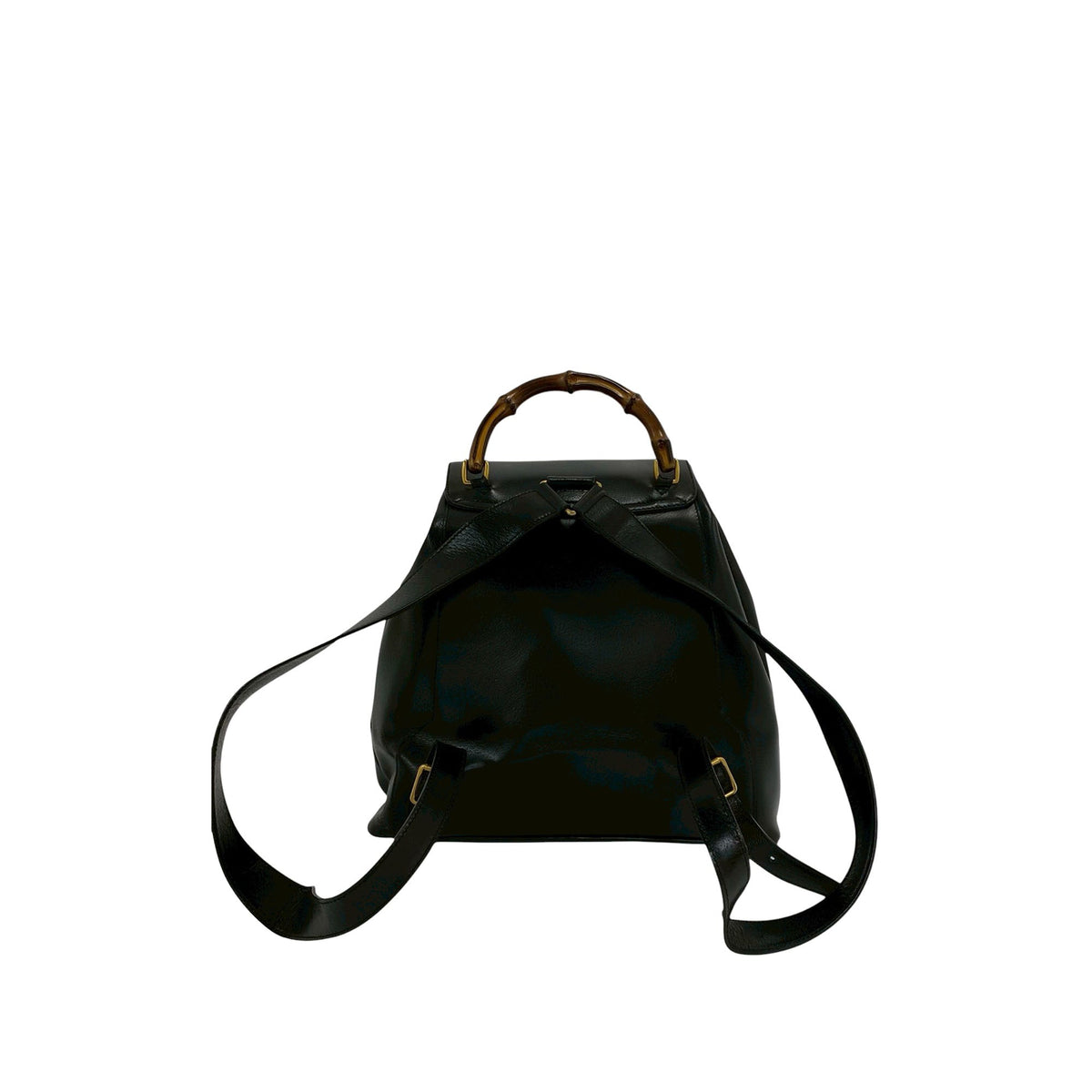 Gucci Large Calfskin Bamboo Drawstring Backpack