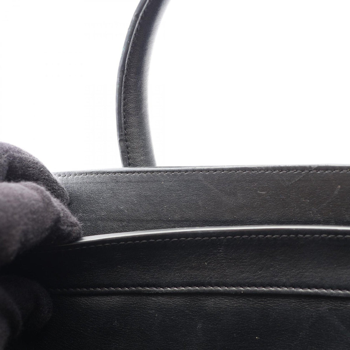 Celine Mini Tricolor Leather Luggage Tote