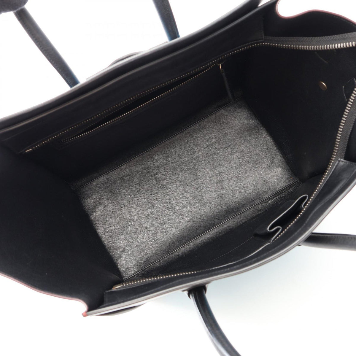 Celine Mini Tricolor Leather Luggage Tote