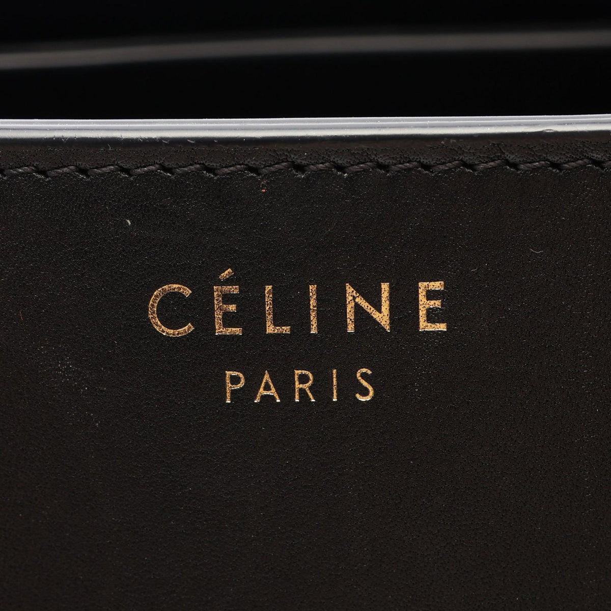 Celine Mini Tricolor Leather Luggage Tote