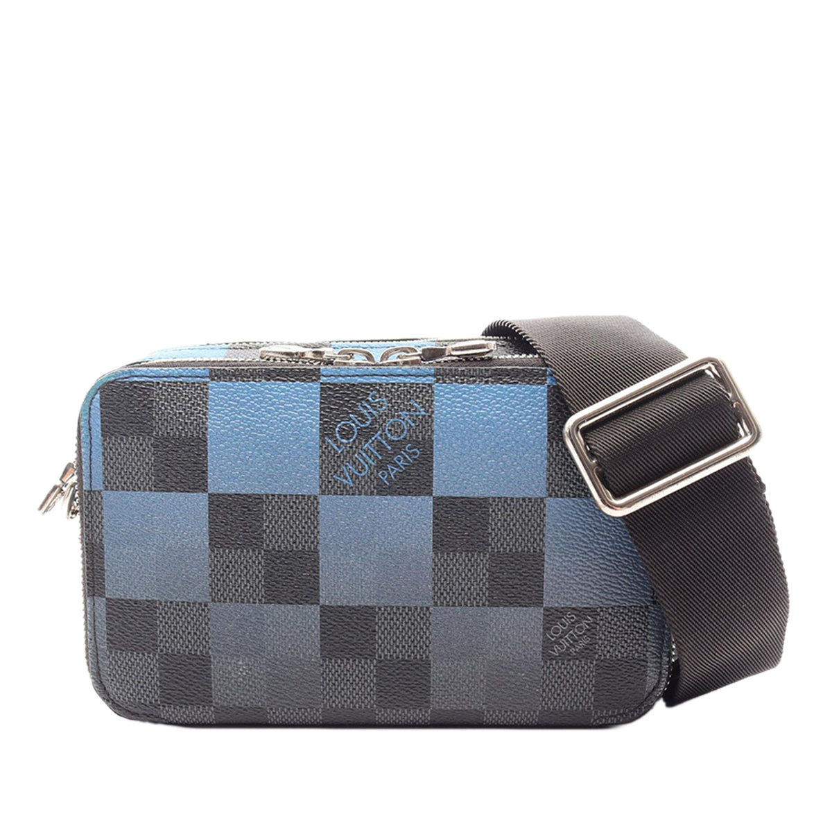 Louis Vuitton Damier Graphite Giant Alpha Wearable Wallet — Blue