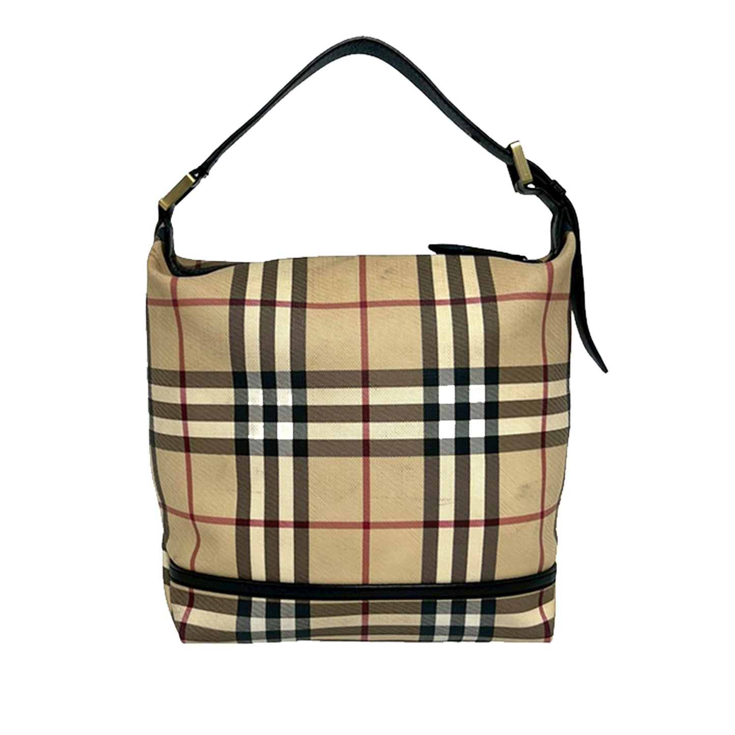 Burberry House Check Coated Canvas Handbag