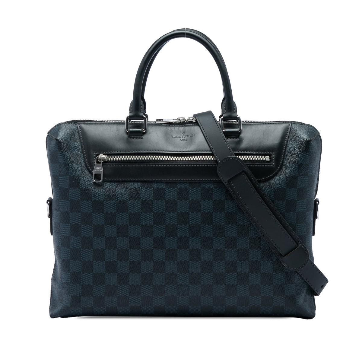Louis Vuitton Damier Cobalt Porte Documents Jour — Blue