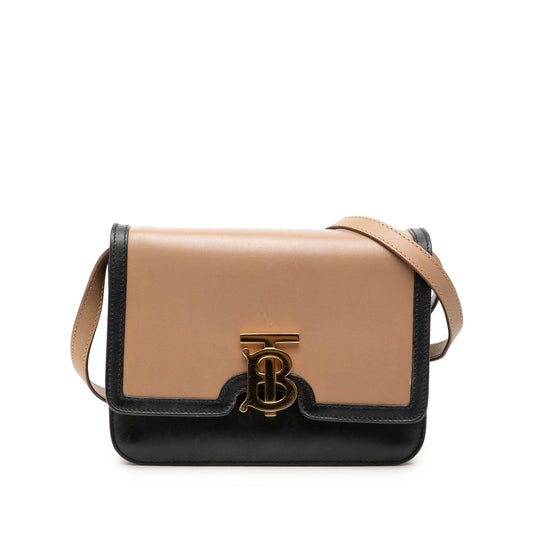 Burberry Small Bicolor Smooth Calfskin TB Crossbody