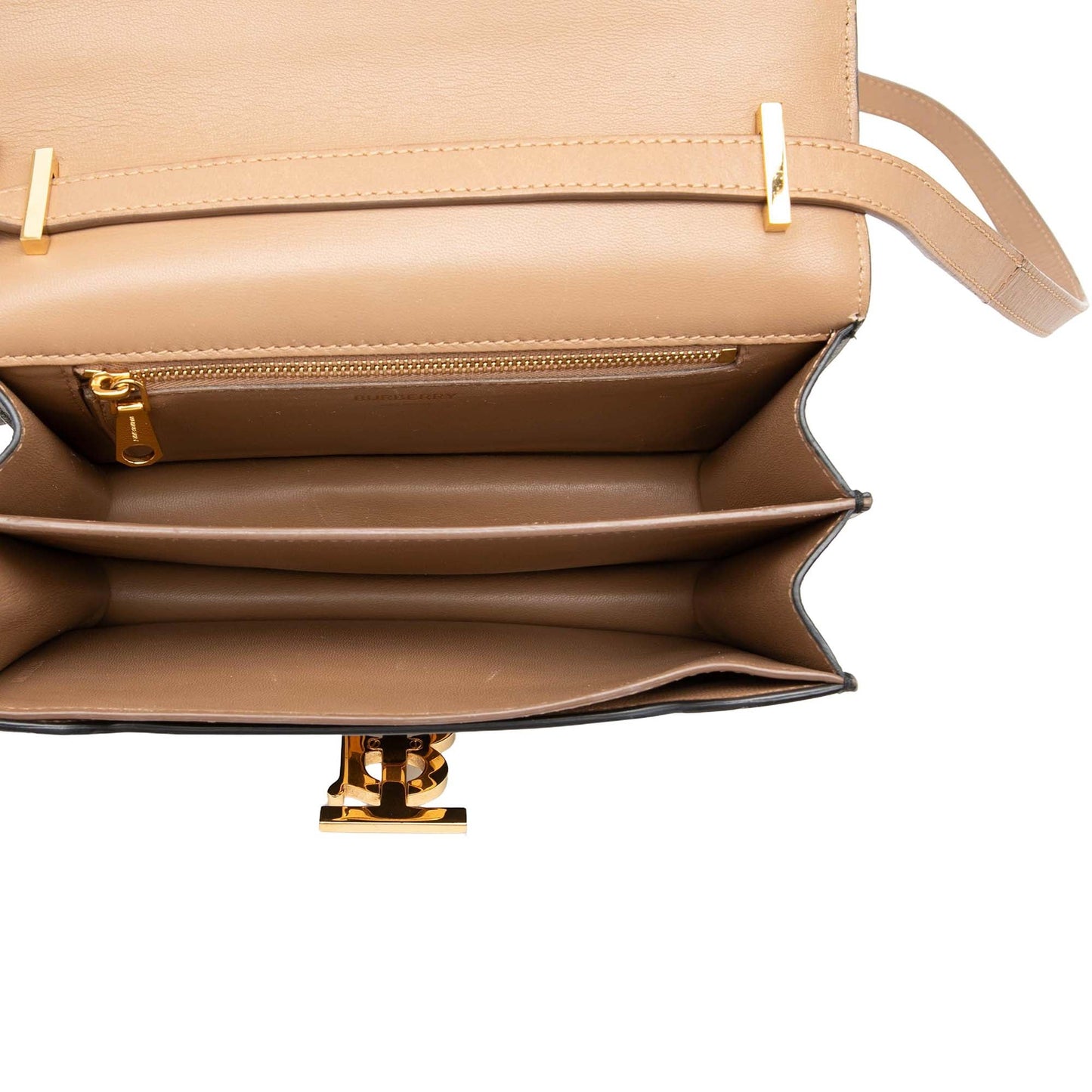 Burberry Small Bicolor Smooth Calfskin TB Crossbody