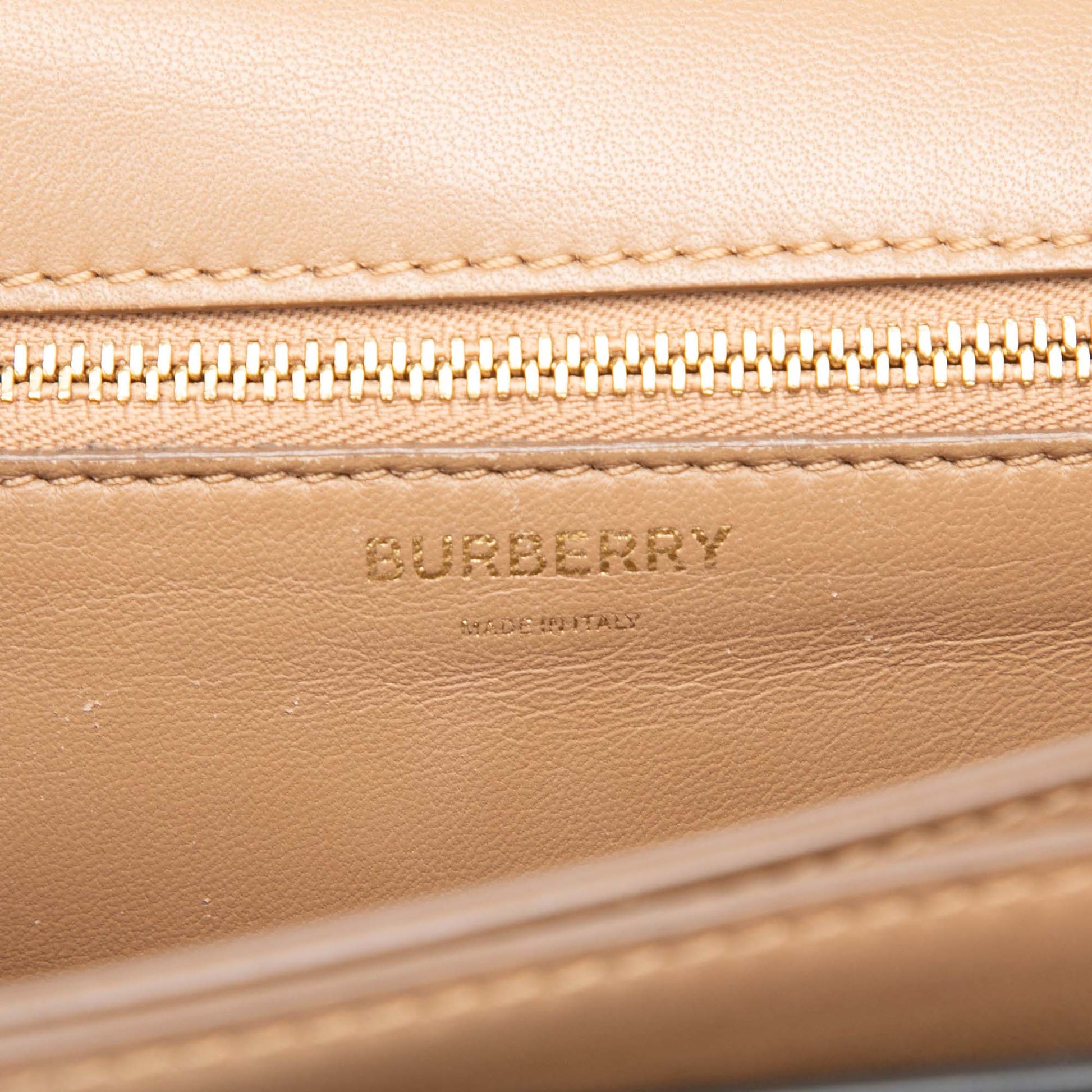 Burberry Small Bicolor Smooth Calfskin TB Crossbody