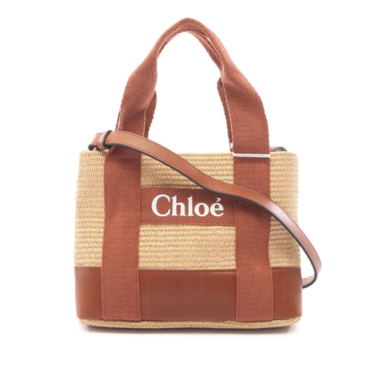 Chloé Small Raffia Kids Logo Satchel