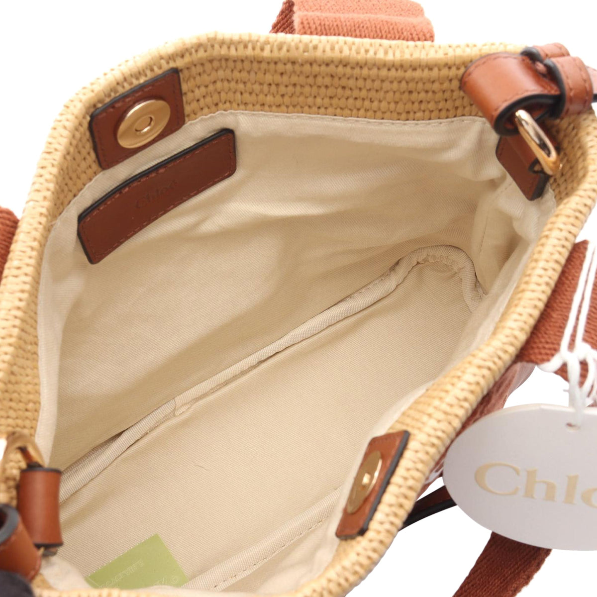 Chloé Small Raffia Kids Logo Satchel