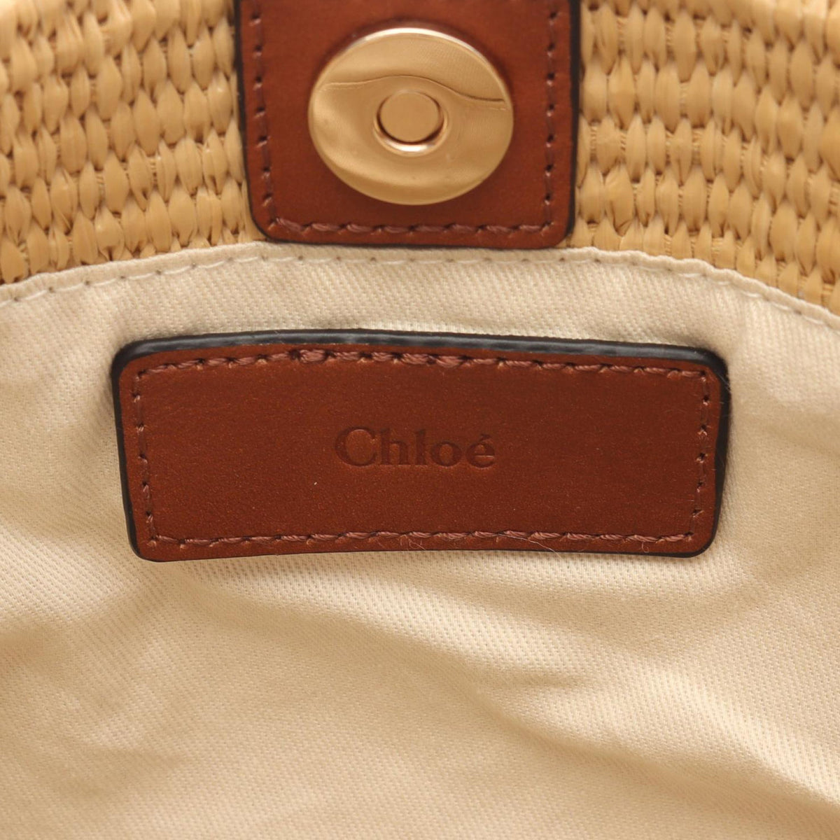 Chloé Small Raffia Kids Logo Satchel