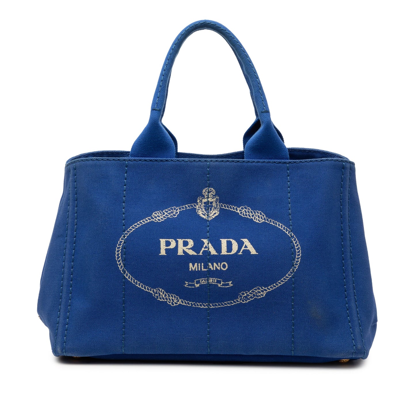 Prada Canvas Canapa Logo Satchel