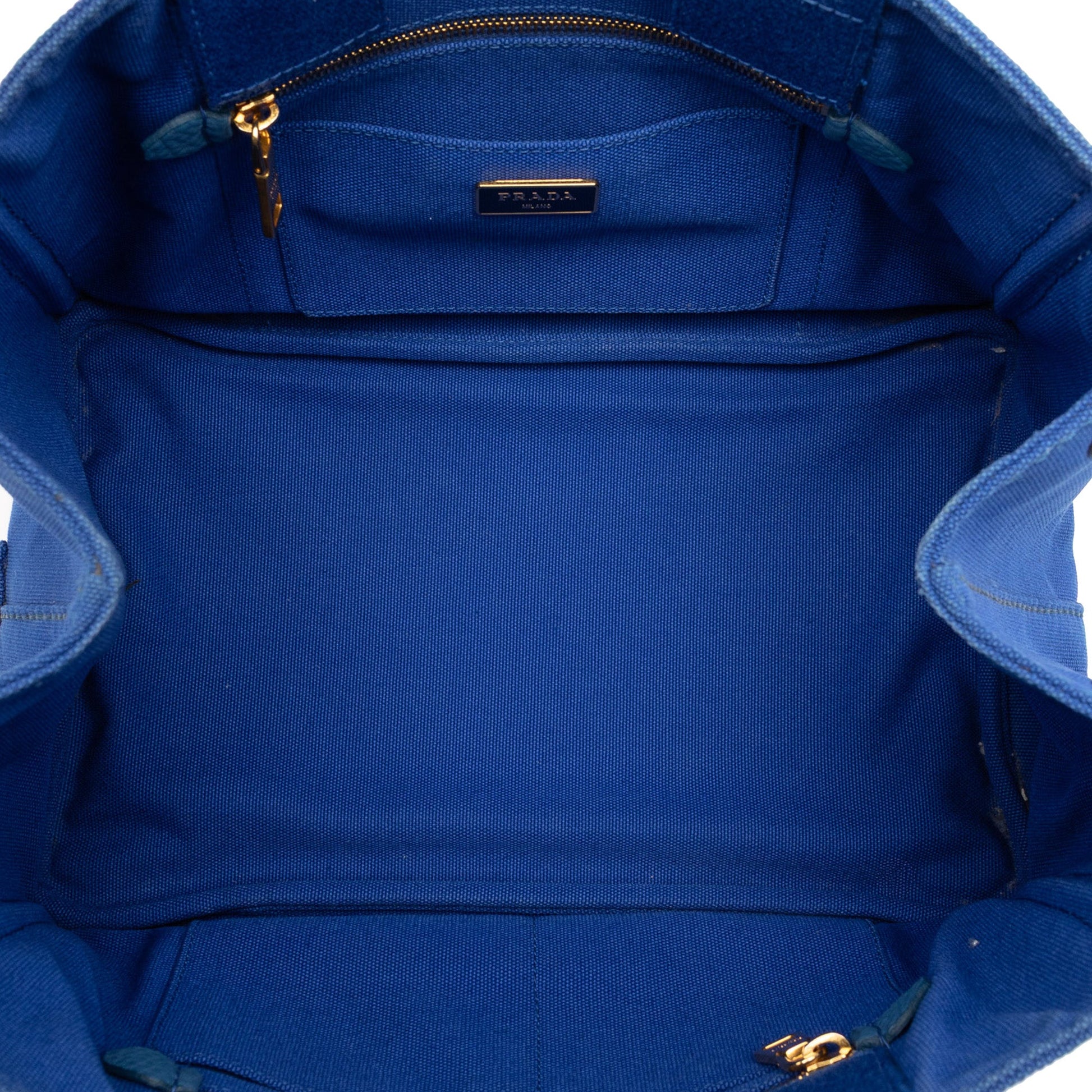 Prada Canvas Canapa Logo Satchel