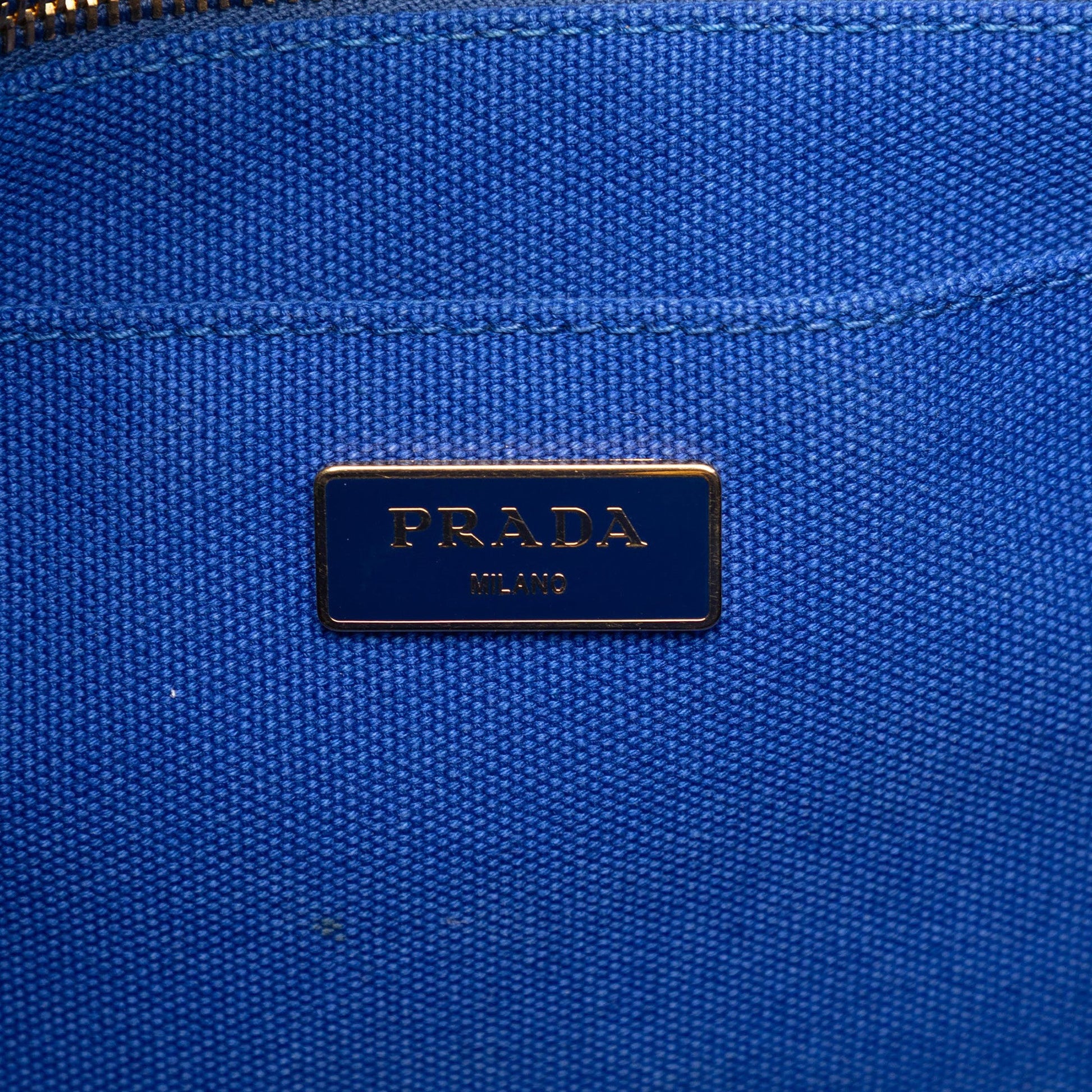 Prada Canvas Canapa Logo Satchel