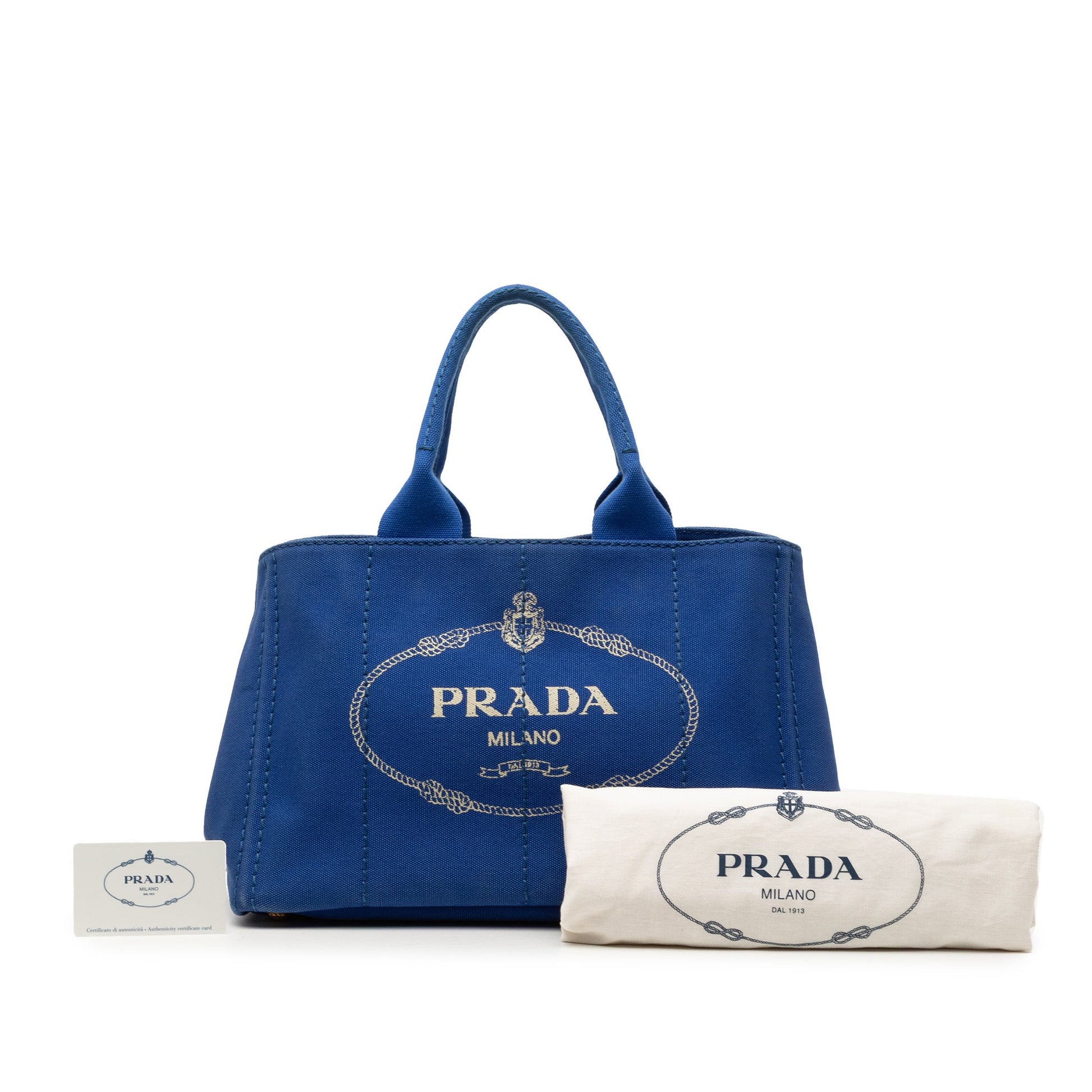 Prada Canvas Canapa Logo Satchel