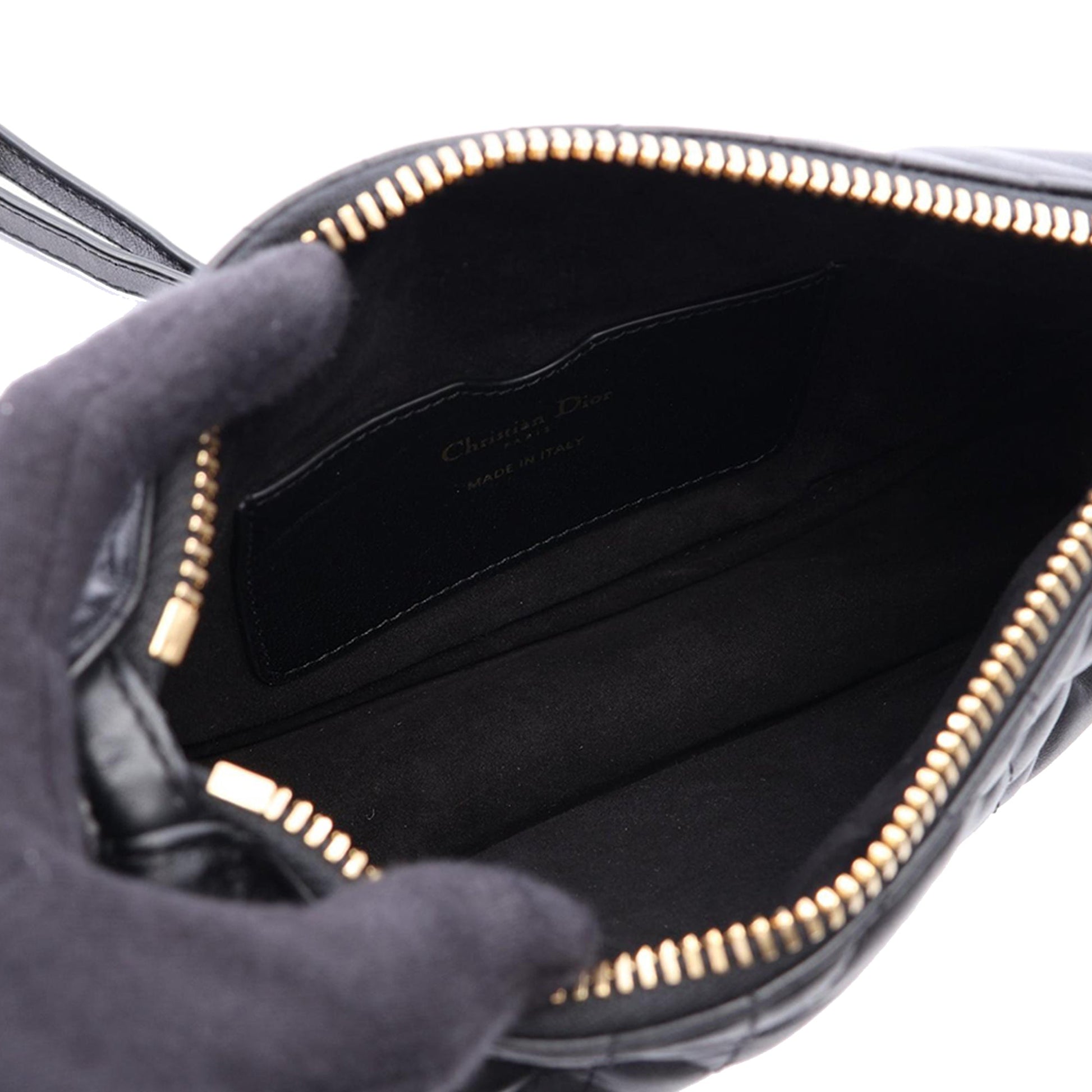 Dior Small Lambskin Cannage Dior Vibe Hobo
