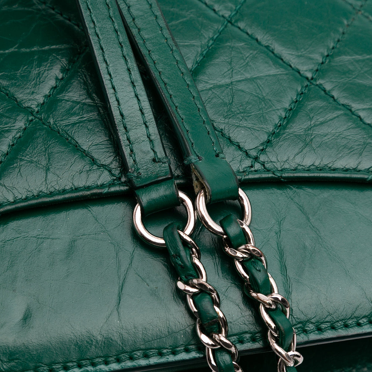 Chanel CC Quilted Crinkled Calfskin Front Pocket Crossbody