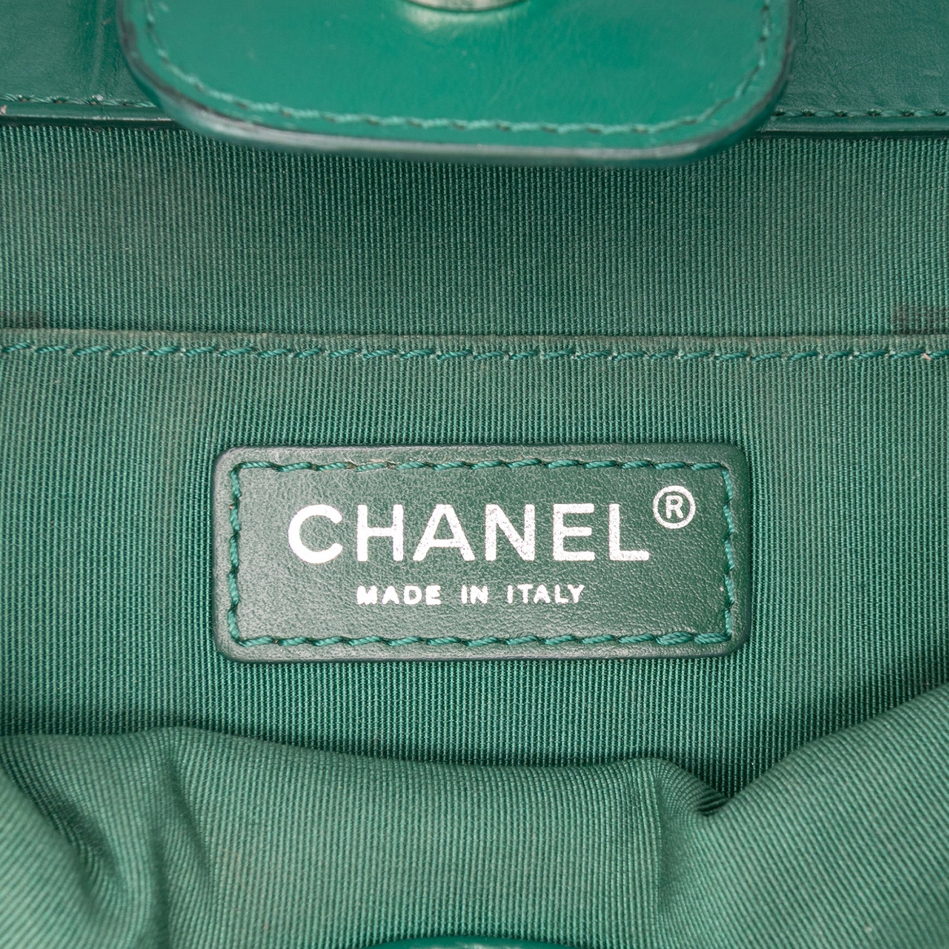 Chanel CC Quilted Crinkled Calfskin Front Pocket Crossbody