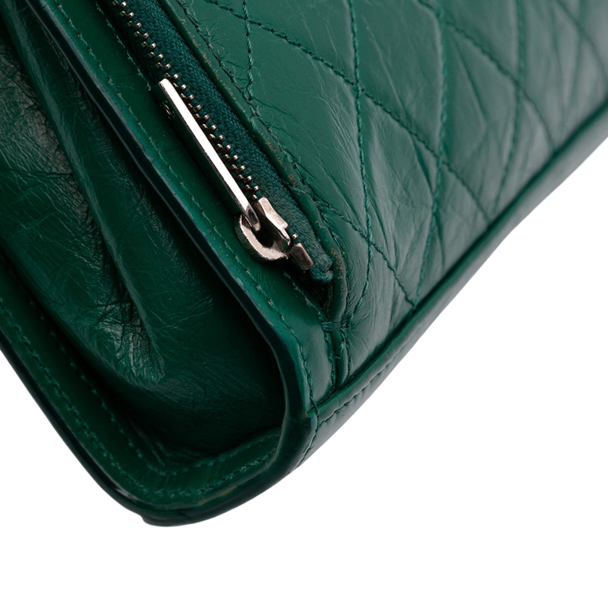 Chanel CC Quilted Crinkled Calfskin Front Pocket Crossbody
