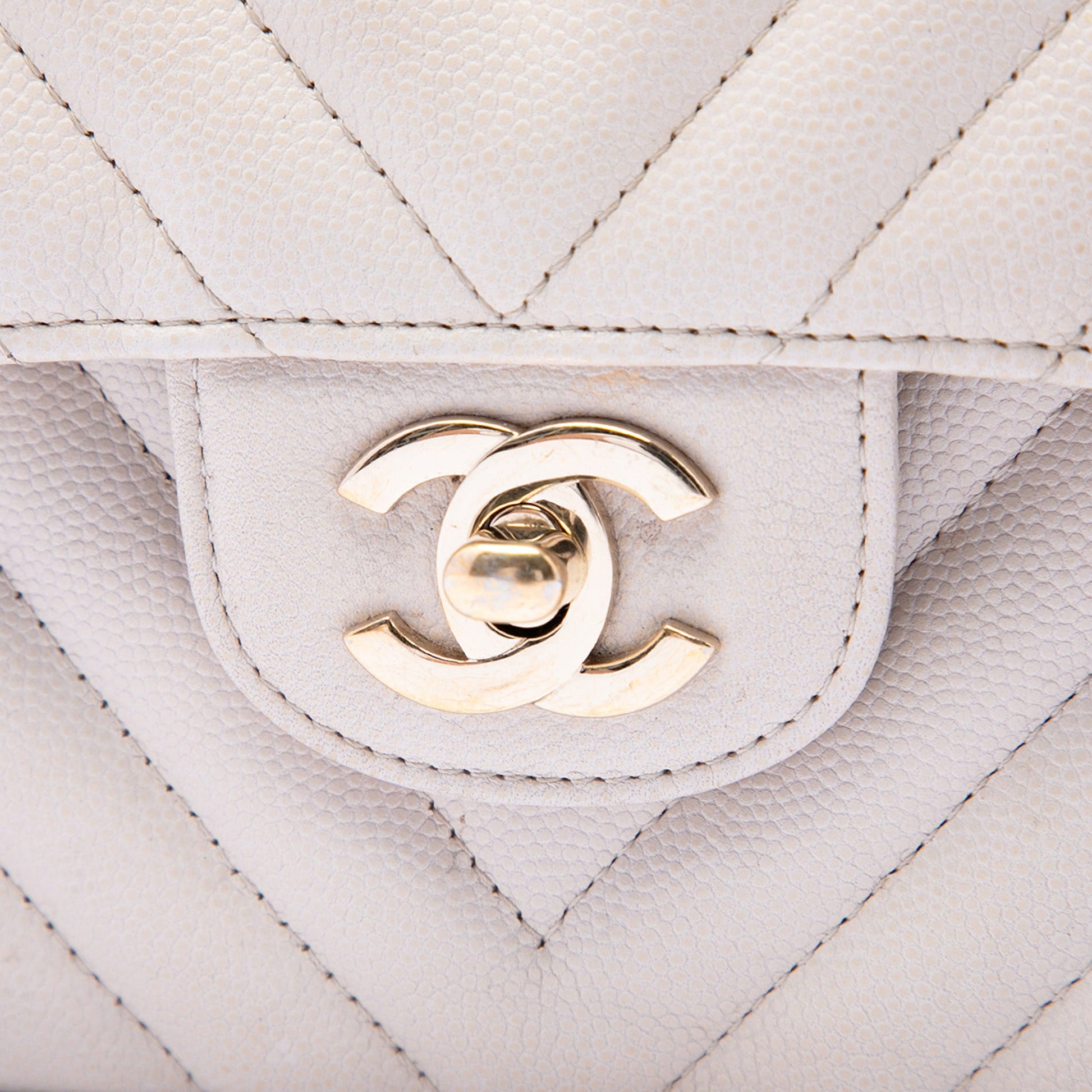 Chanel Small Classic Chevron Caviar Double Flap