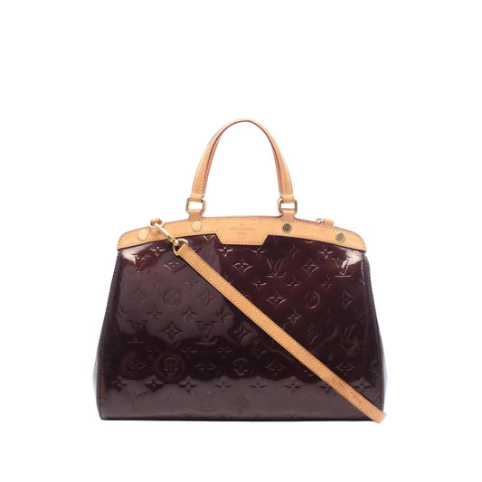 Louis Vuitton Monogram Vernis Brea MM — Red