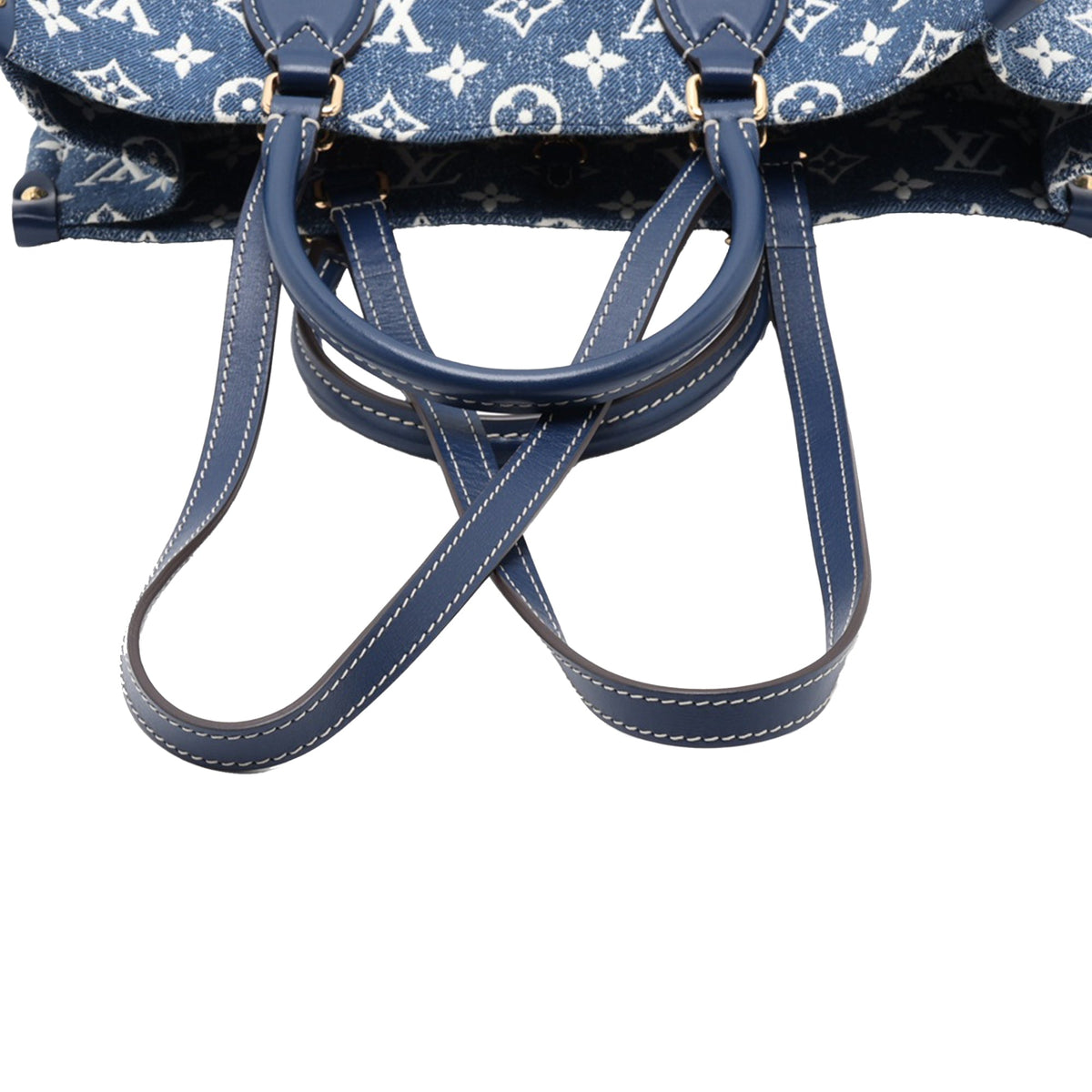 Louis Vuitton Monogram Denim Onthego MM — Blue