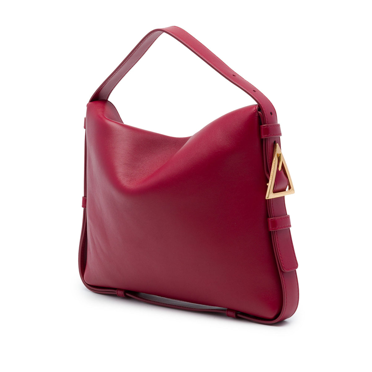 Bottega Veneta Calfskin Cradle Handbag — Red