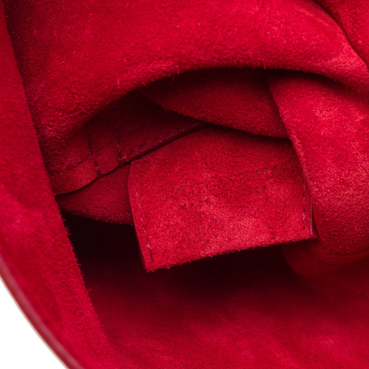 Bottega Veneta Calfskin Cradle Handbag — Red