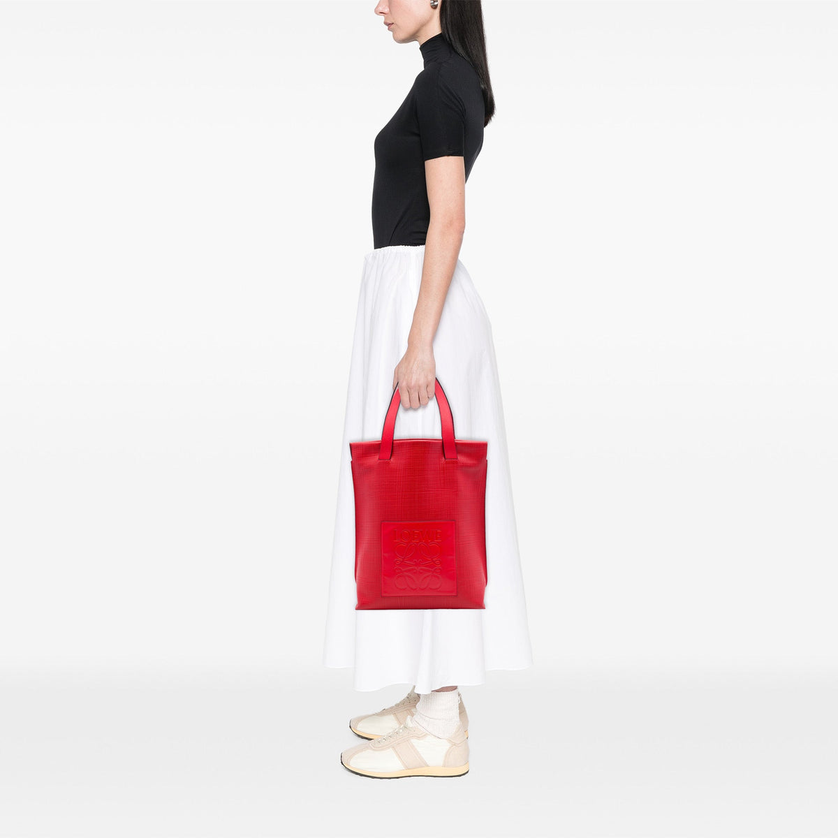 LOEWE Anagram Leather Shopper Tote
