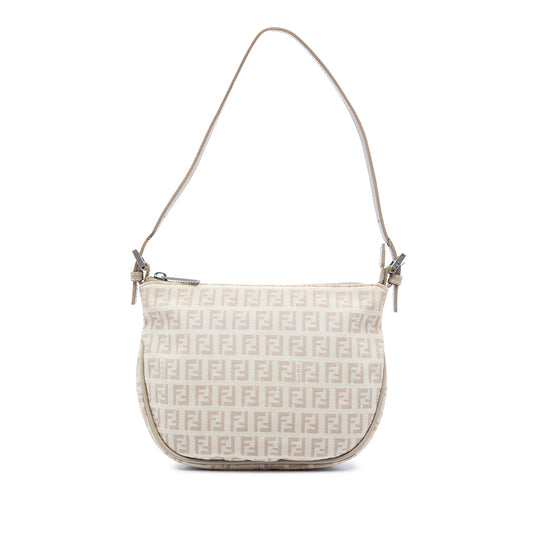 Fendi Zucchino Canvas Shoulder Bag