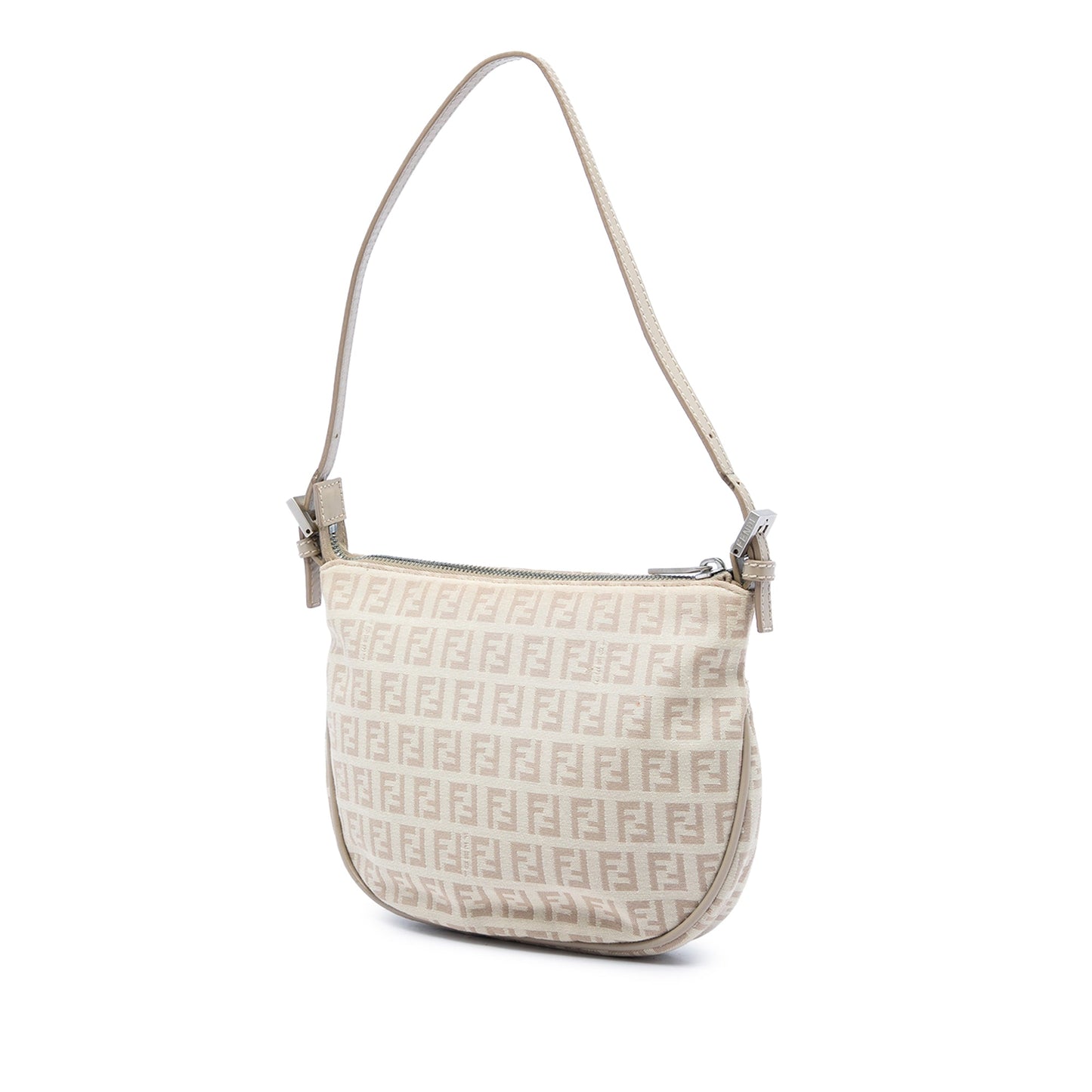 Fendi Zucchino Canvas Shoulder Bag