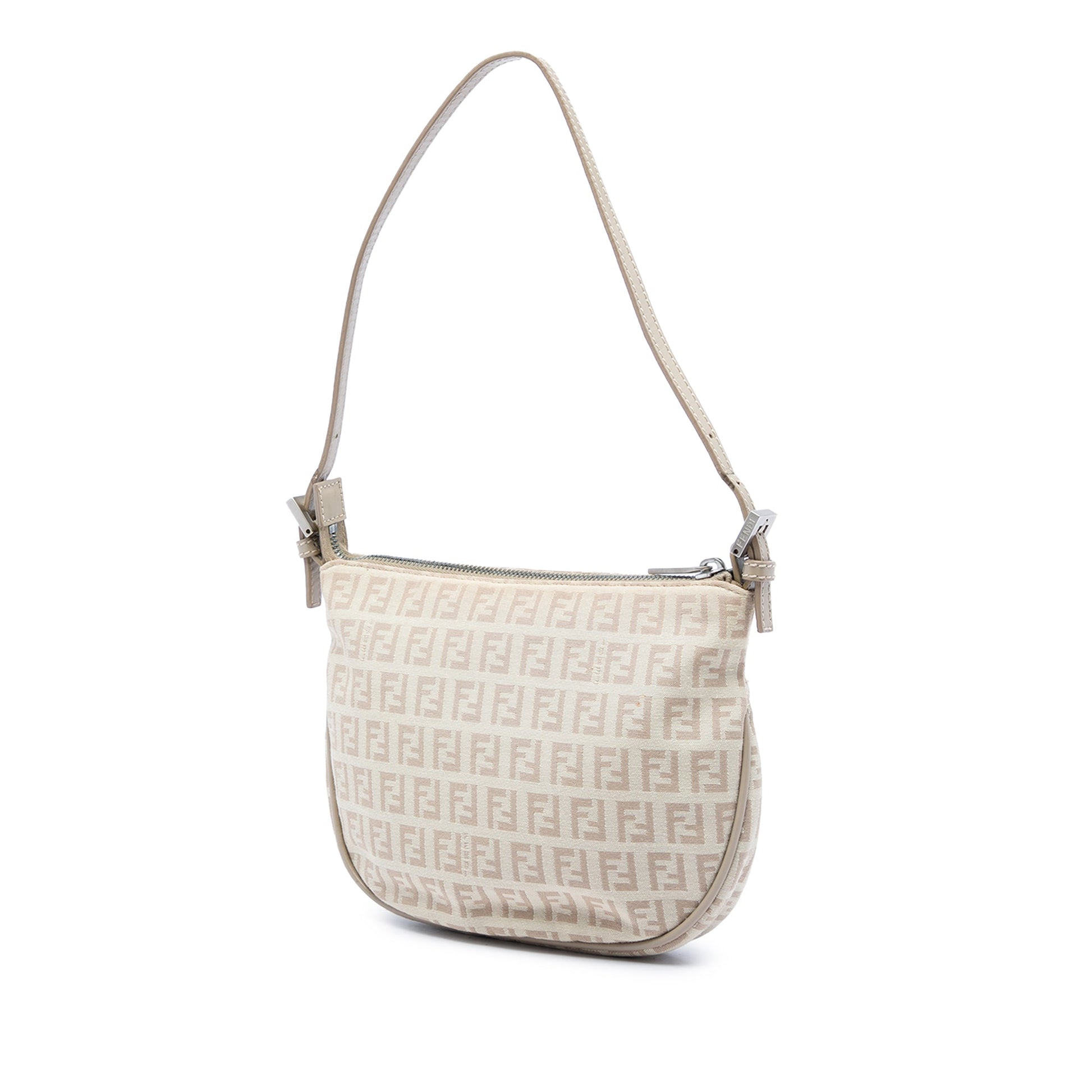 Fendi Zucchino Canvas Shoulder Bag