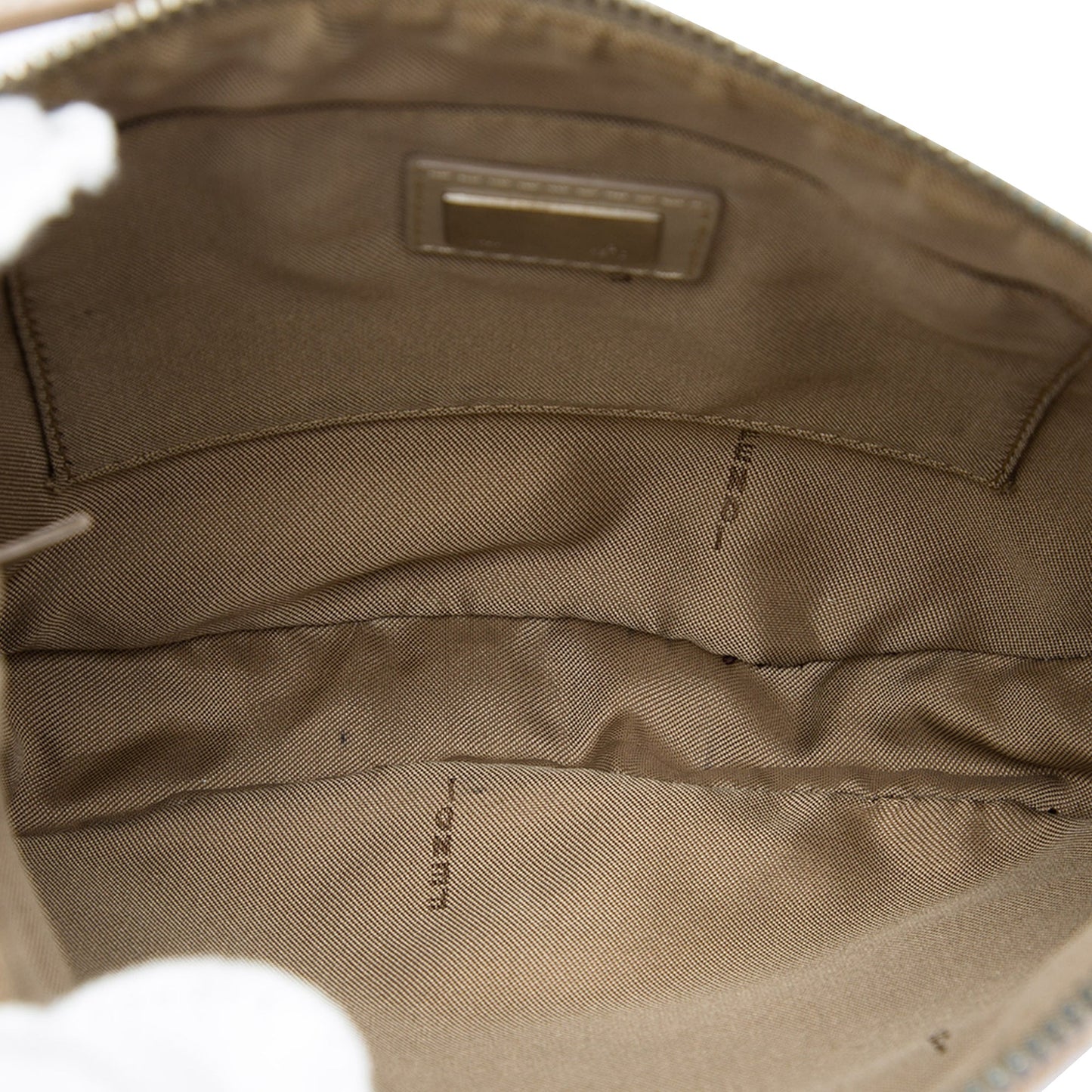 Fendi Zucchino Canvas Shoulder Bag