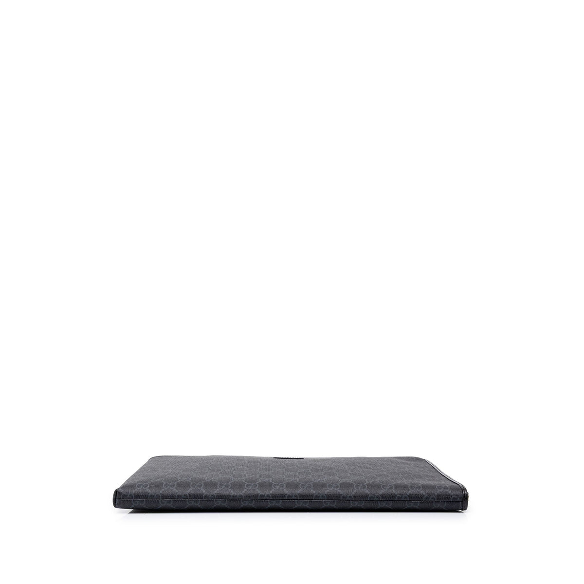 Gucci GG Supreme Interlocking G Clutch — Black