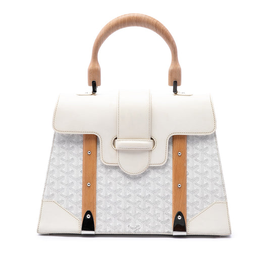 Goyard Goyardine Saigon Structured MM — White