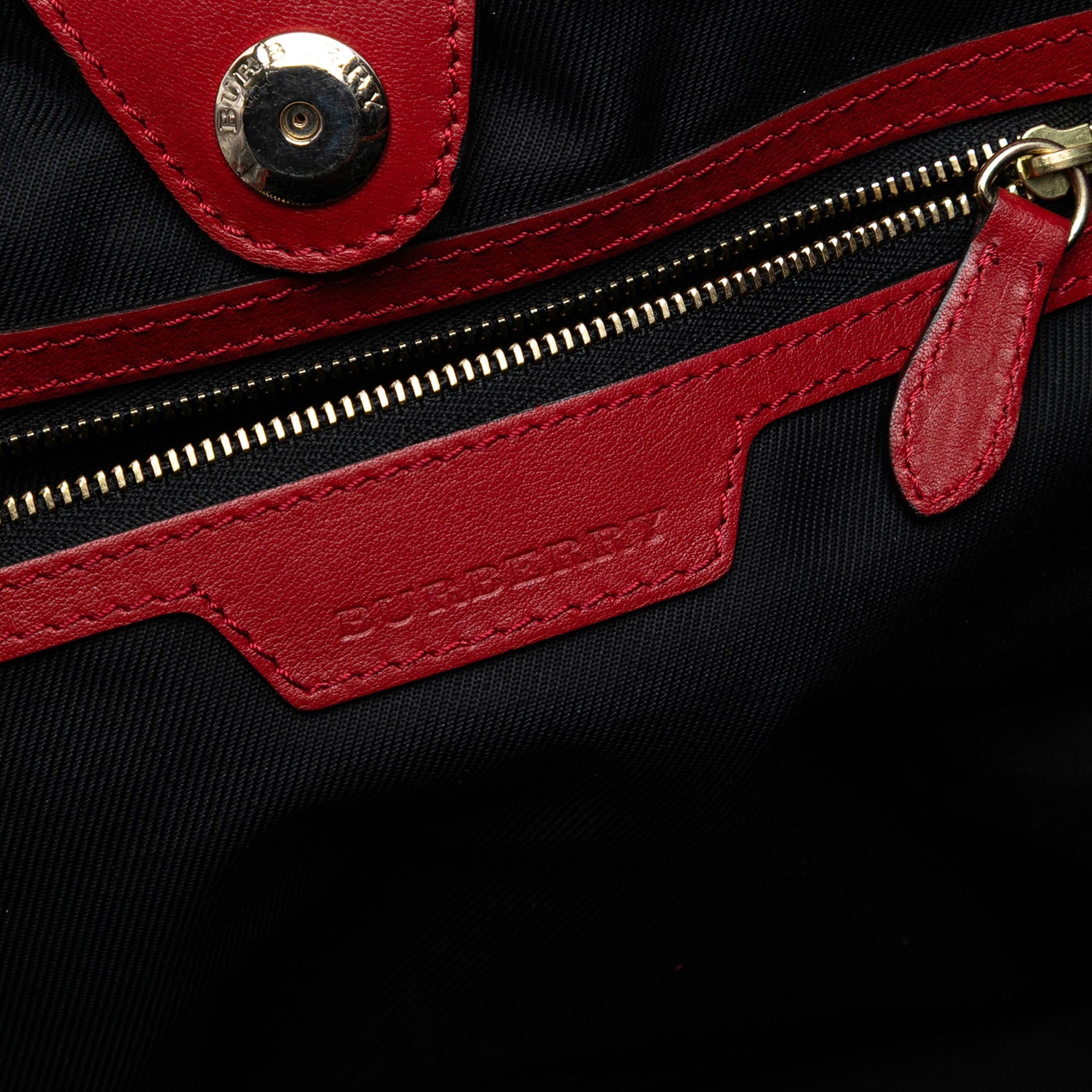 Burberry Small Haymarket Check Canvas and Leather Canterbury Tote