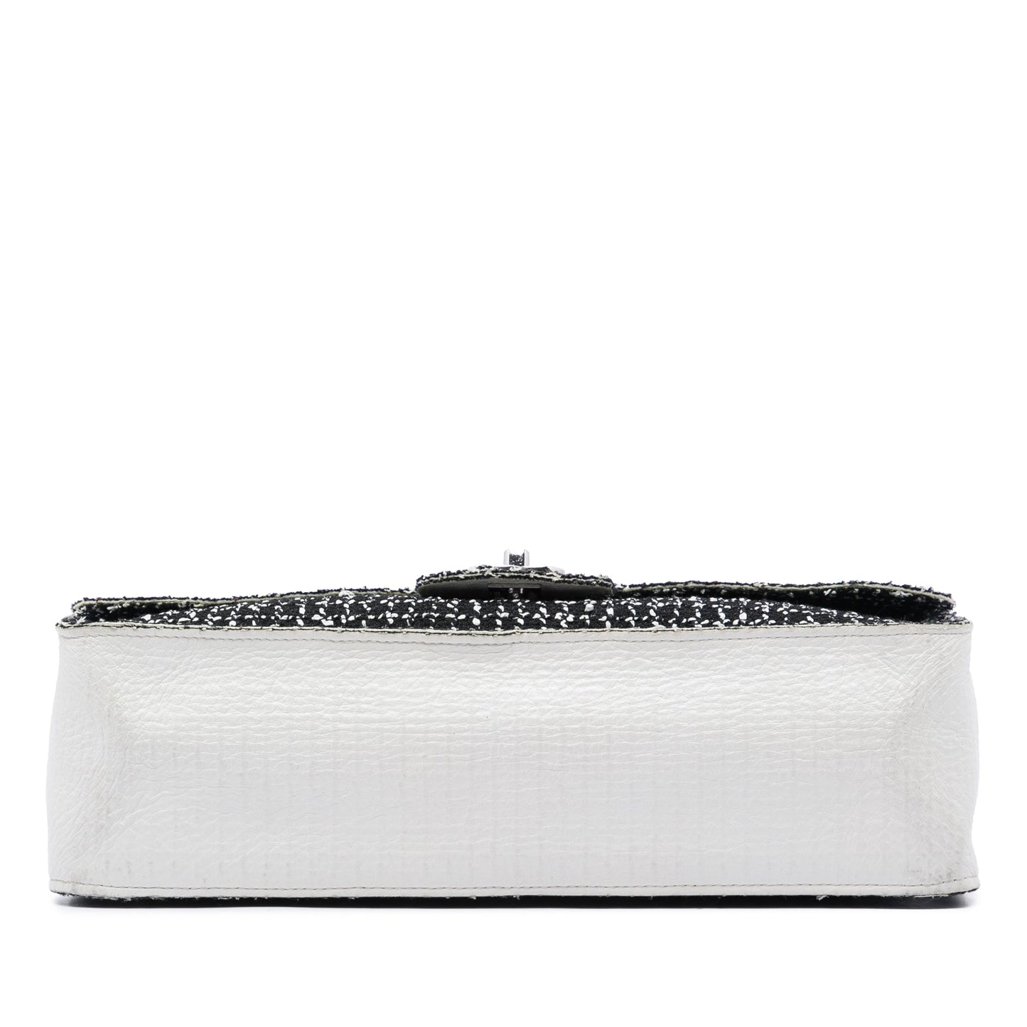 Chanel Jumbo Classic Tweed and Calfskin Single Flap