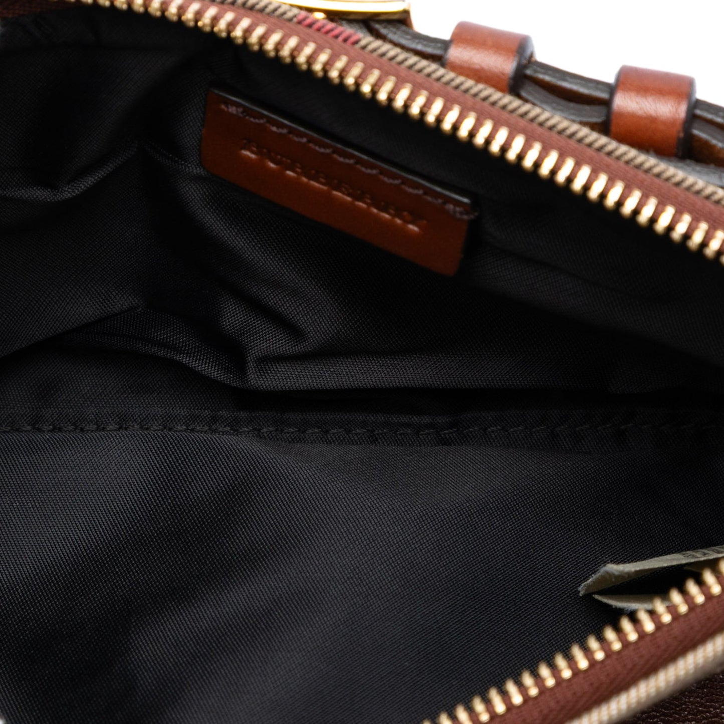 Burberry House Check Canvas and Leather Adeline Fold Over Wristlet Clutch