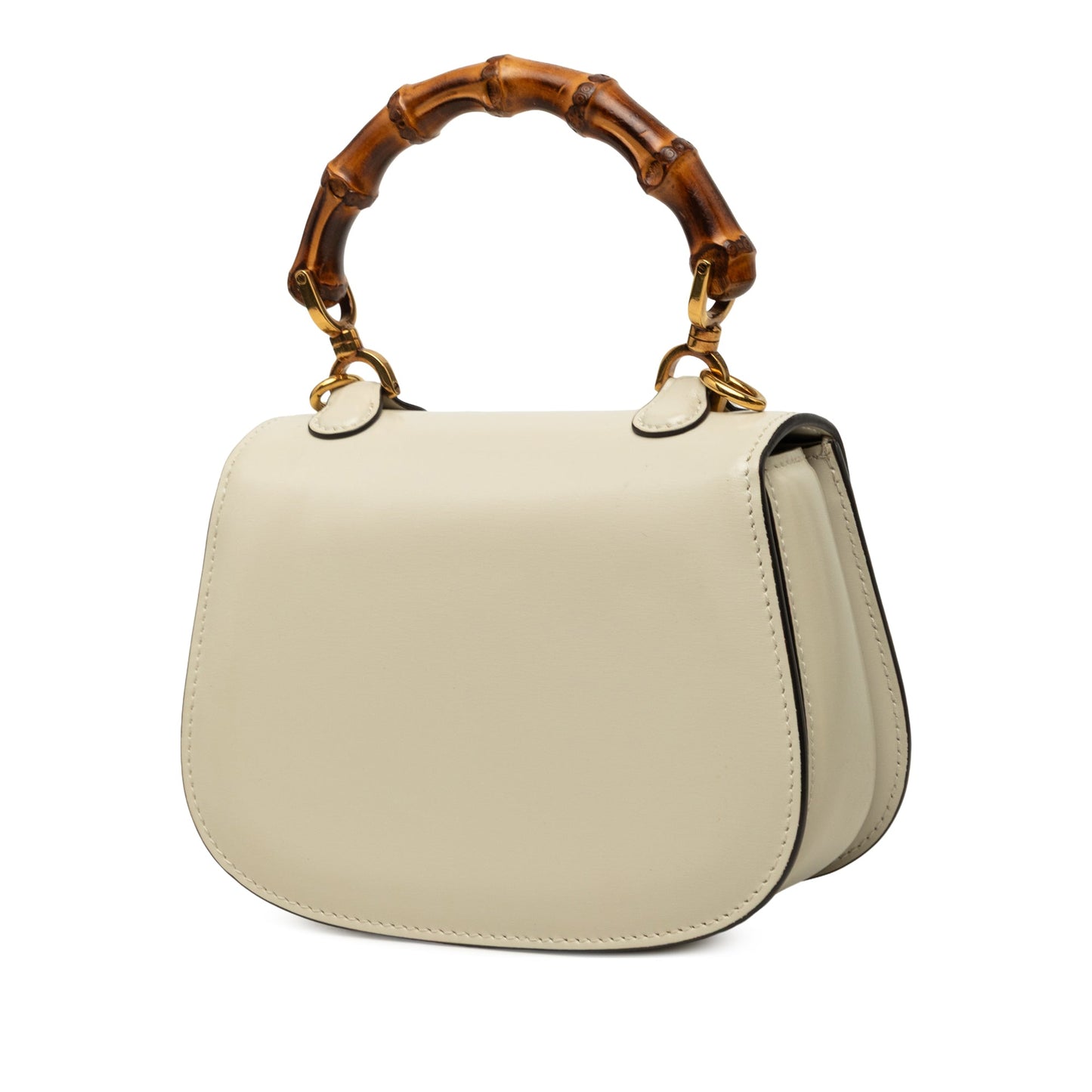 Gucci Mini Calfskin 1947 Bamboo Top Handle Bag