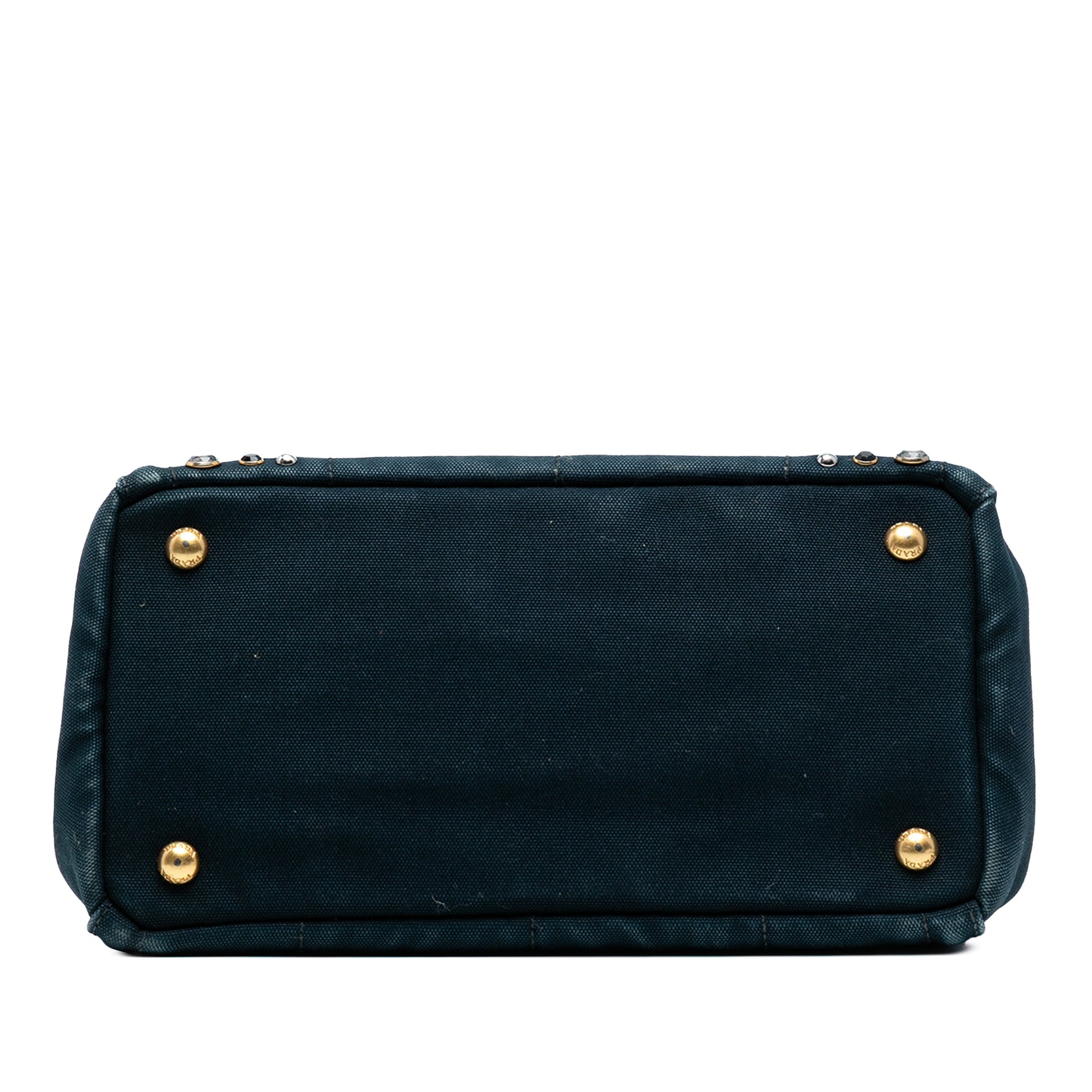 Prada Small Canvas Canapa Bijoux Satchel