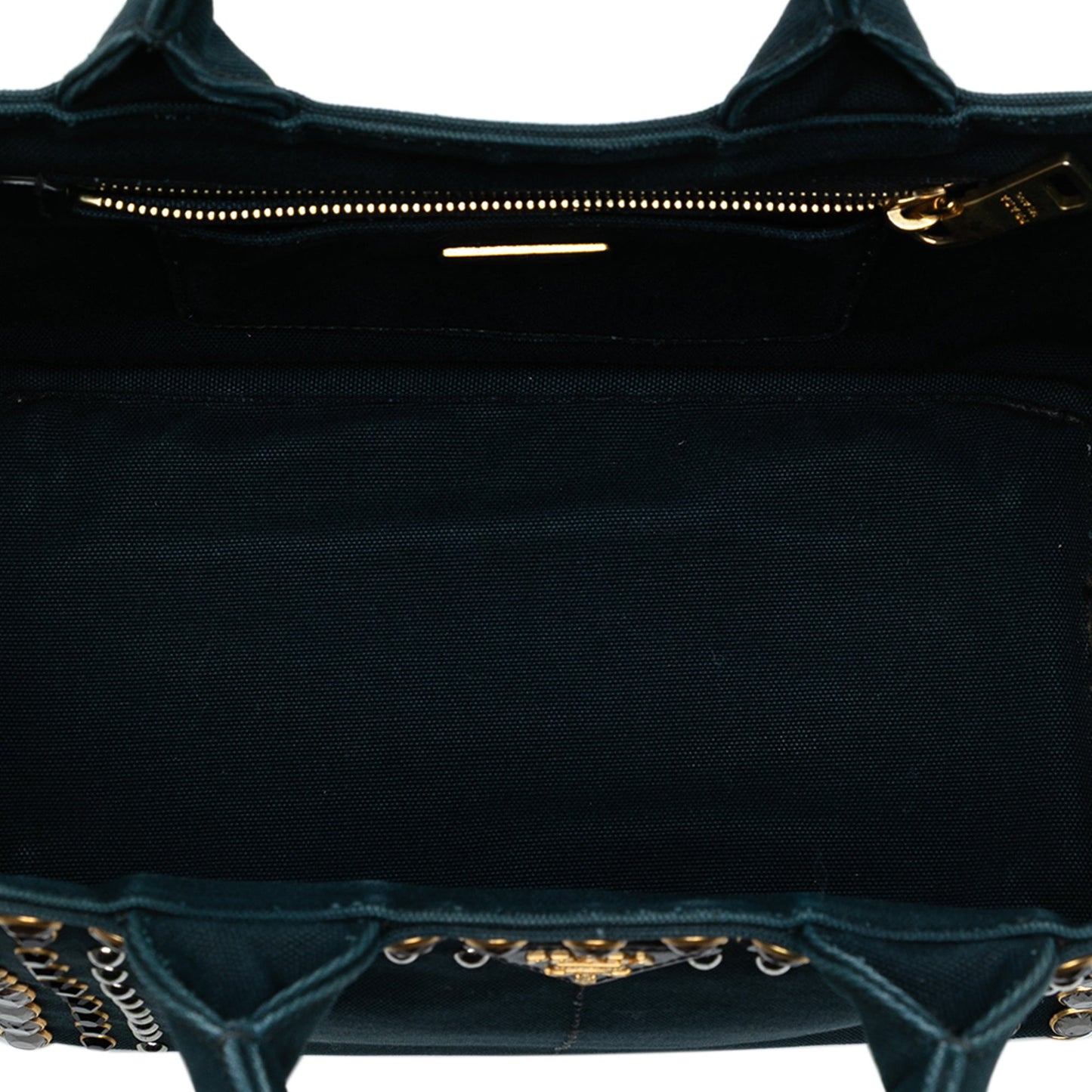 Prada Small Canvas Canapa Bijoux Satchel