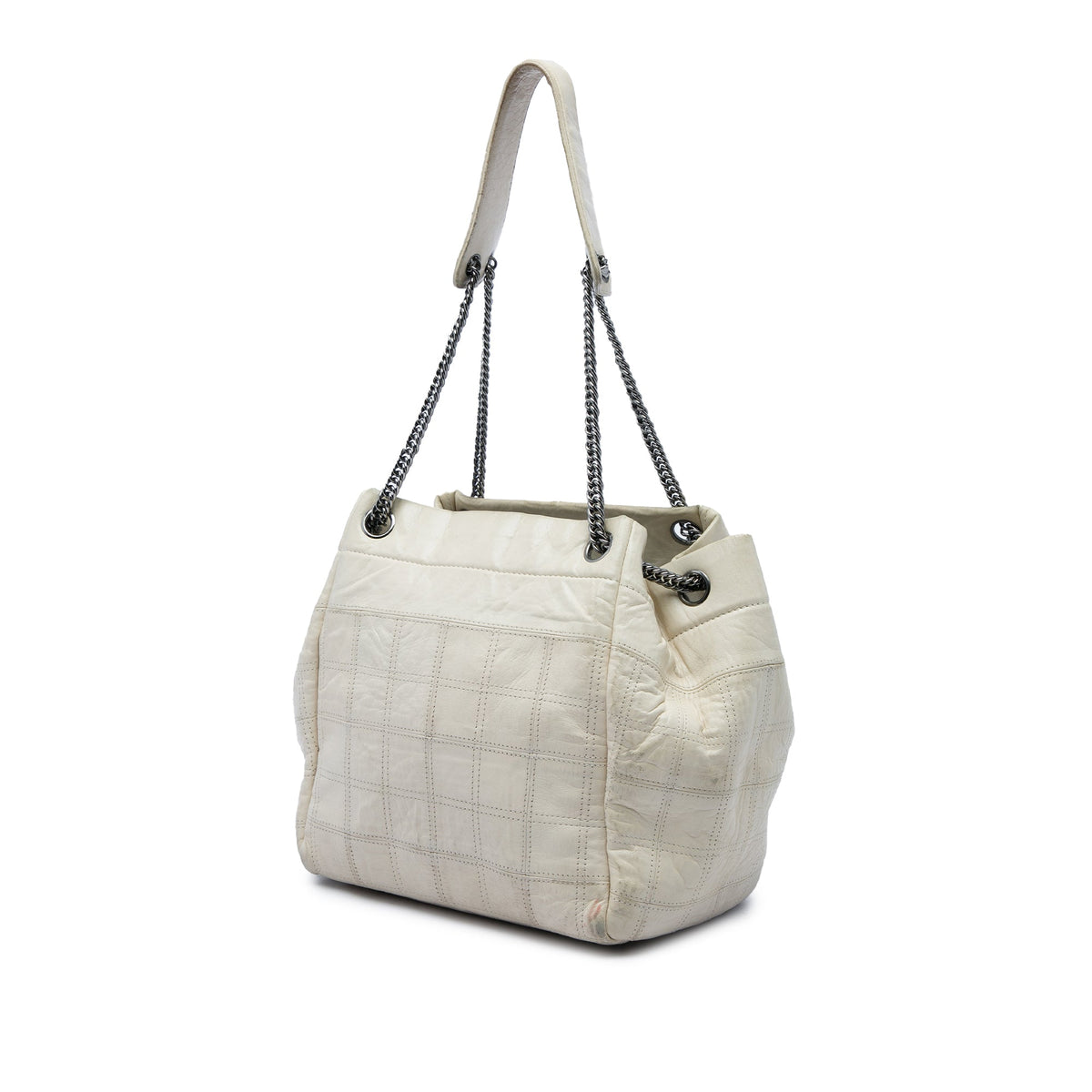 Chanel Chocolate Bar Lambskin LAX Accordion Shoulder Bag