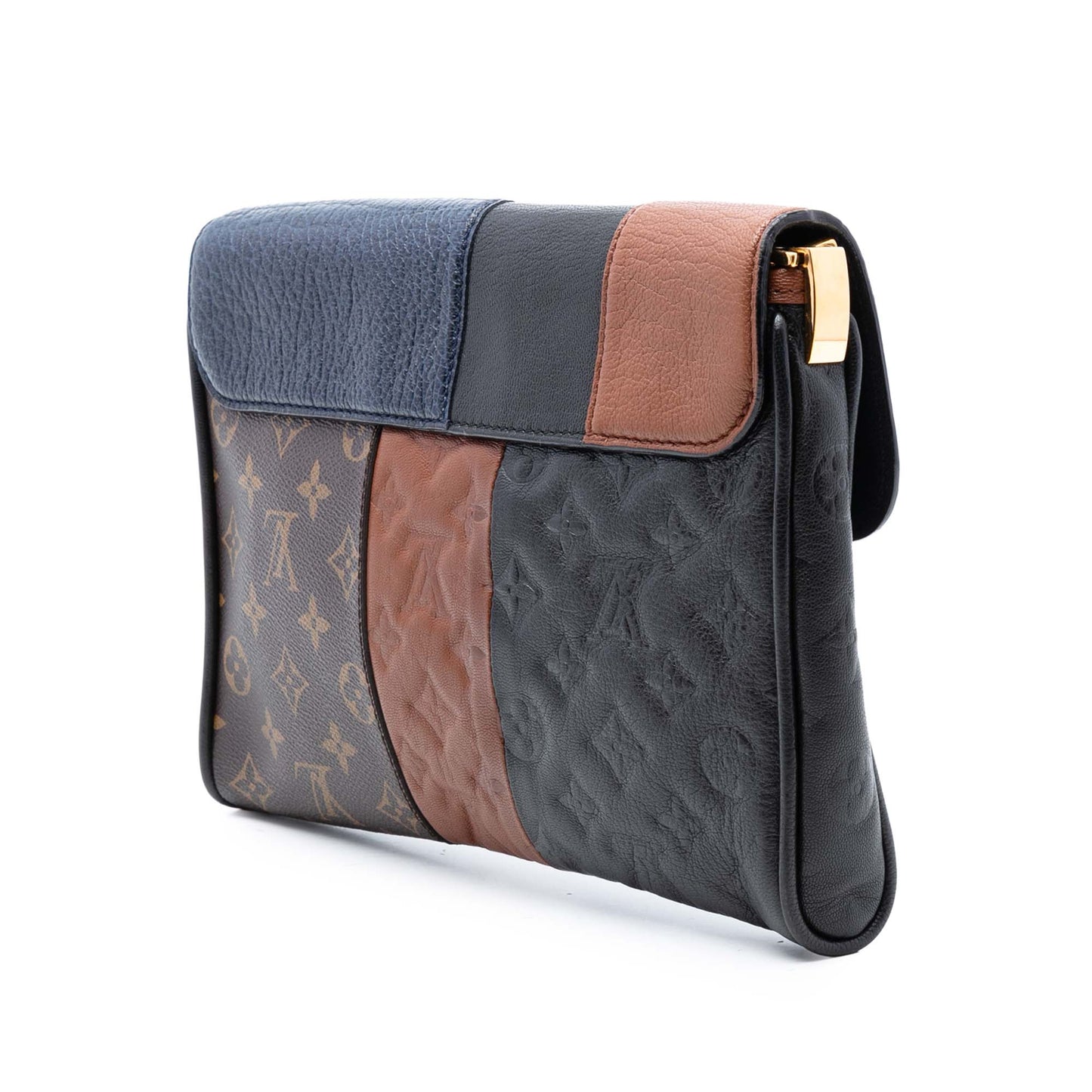 Louis Vuitton Limited Edition Monogram Blocks Pochette Plate Shoulder Bag